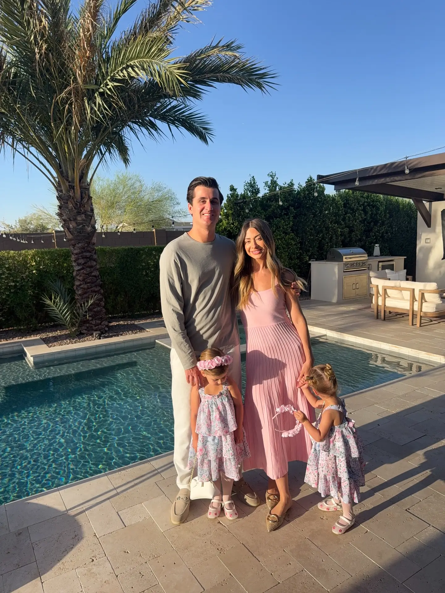 stylish mom outfits summer 2026 Soft Pink Elegance For Slow Evenings And Family Moments