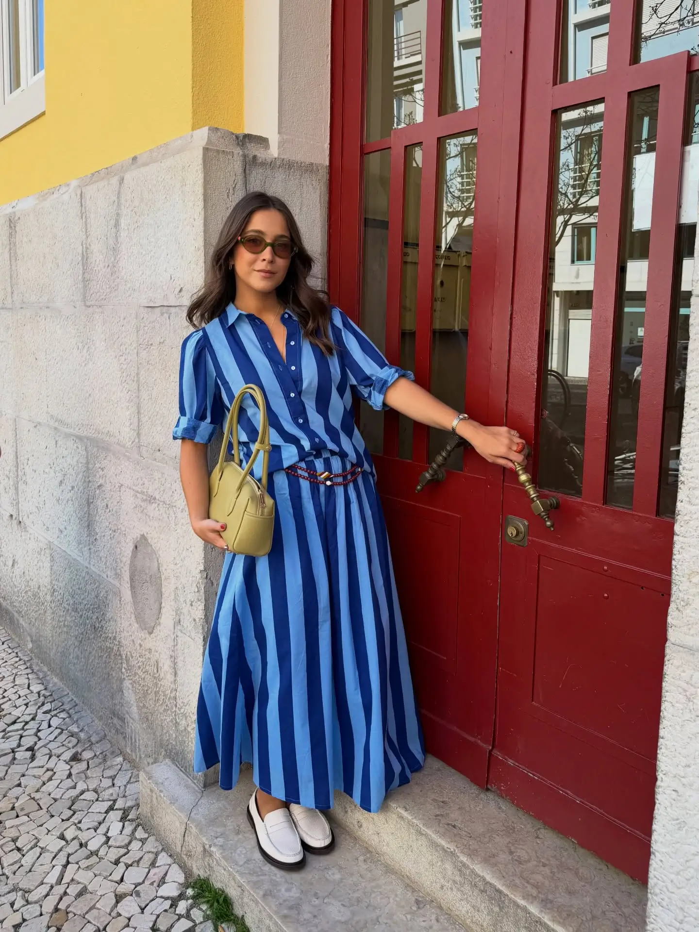 summer fashion outfits for women 2026 Bold Stripes And Feminine Structure In Everyday Dressing