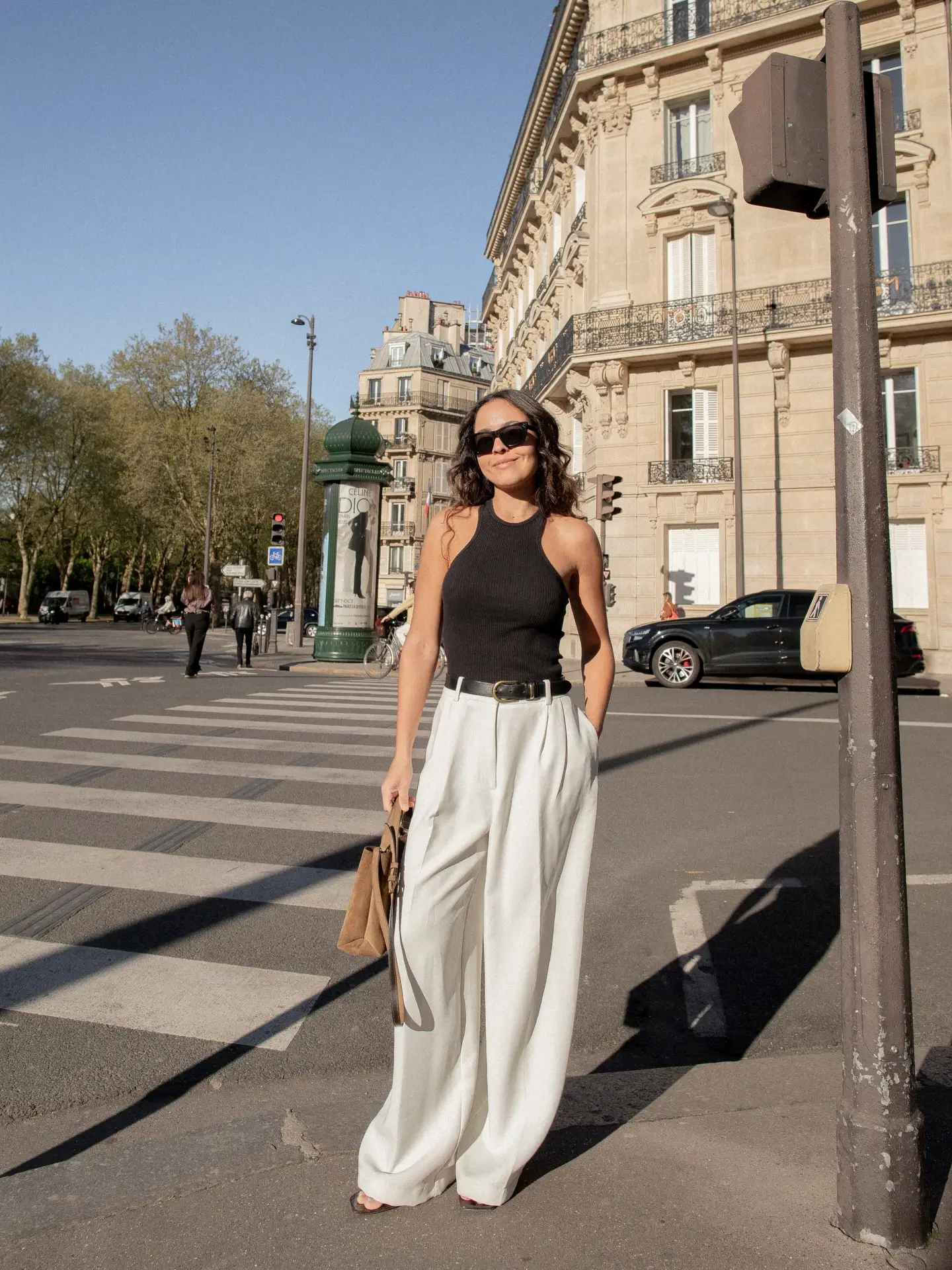 summer sleeveless tops for women 2026 Black Minimalism And Tailored Trousers That Mean Business