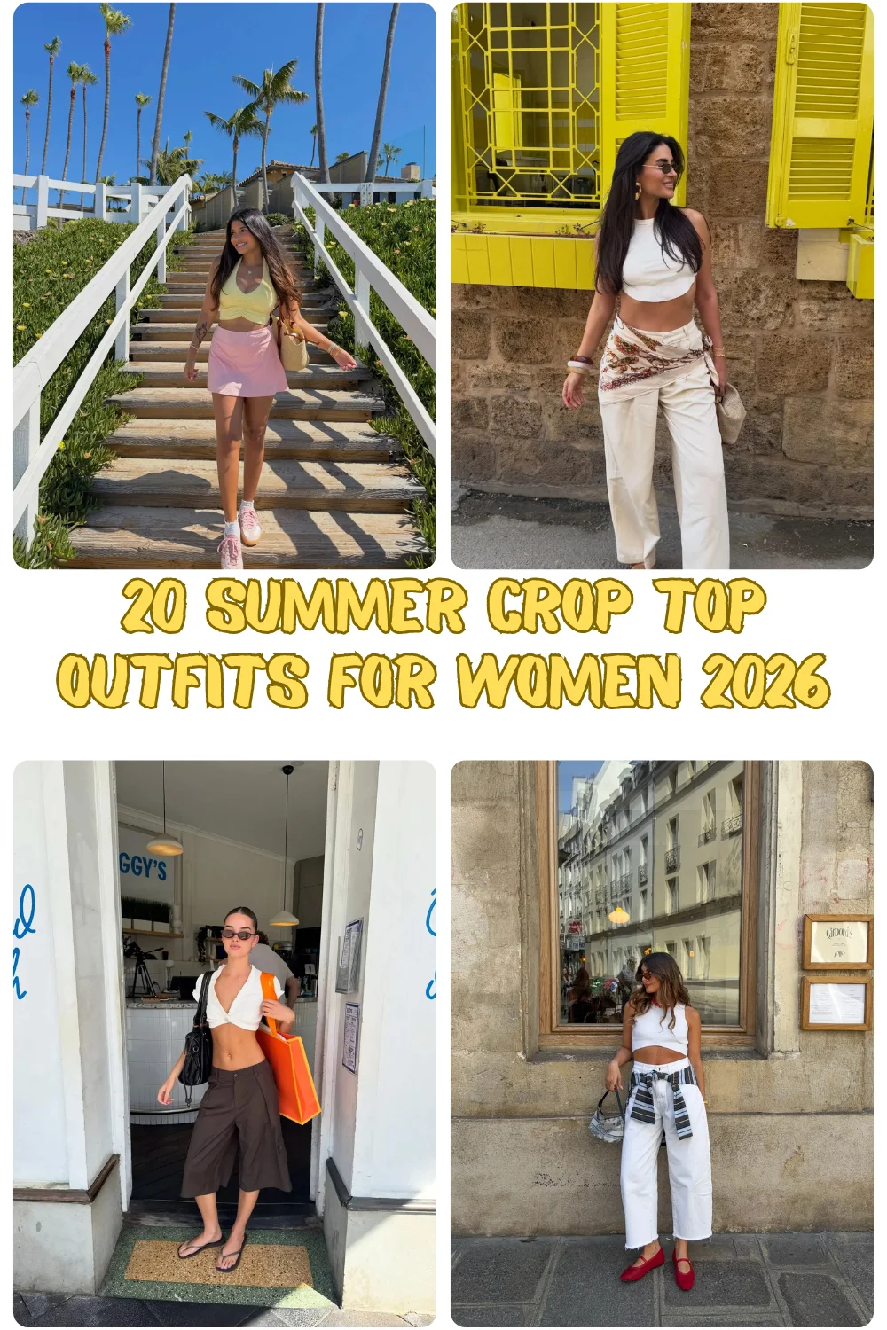 20 Summer Crop Top Outfits For Women 2026 - Cute, Casual And Effortless Style Ideas