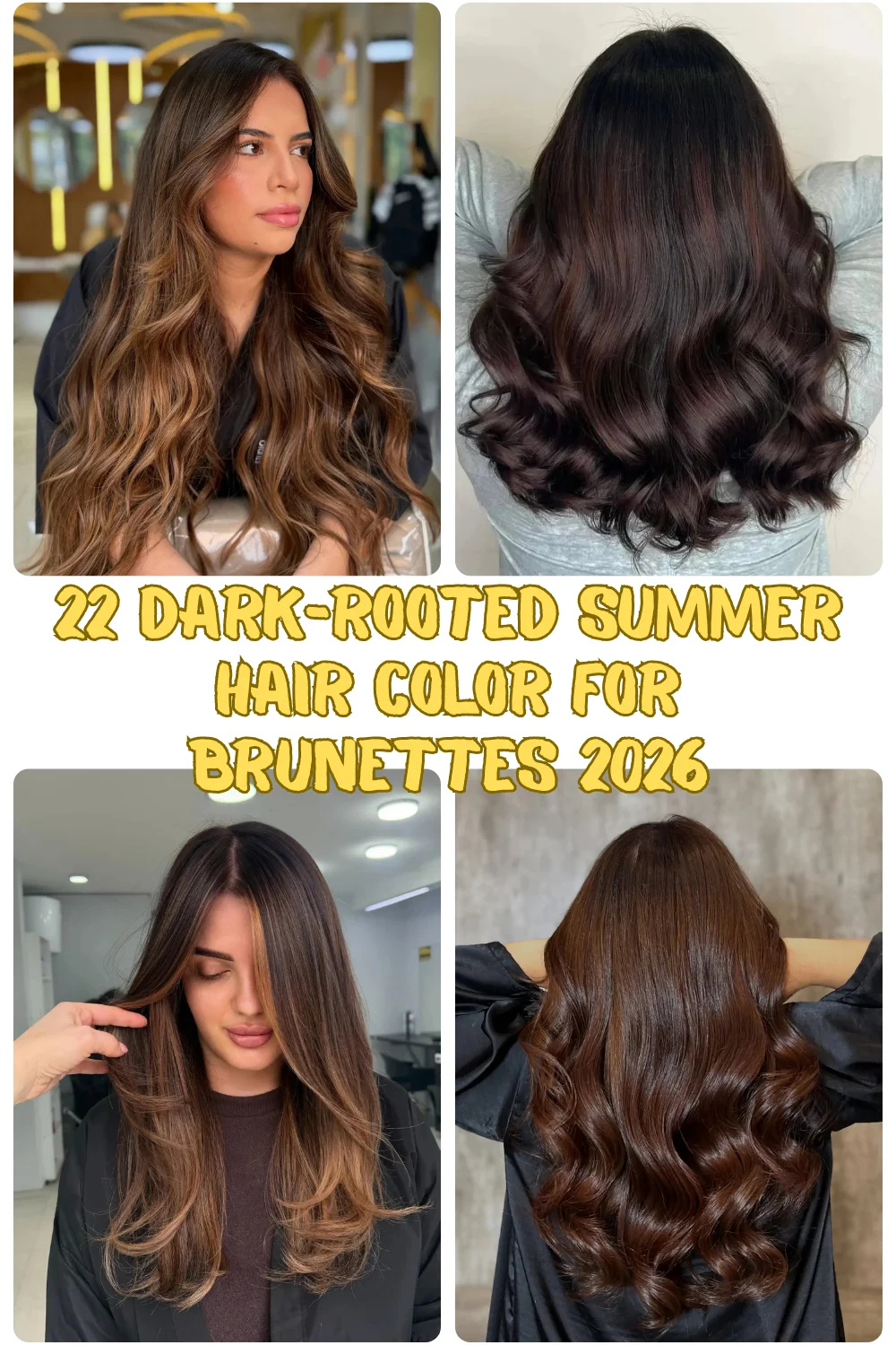 22 Dark Rooted Summer Hair Color For Brunettes 2026 - Chic, Low-Maintenance Ideas You’ll Actually Want To Try
