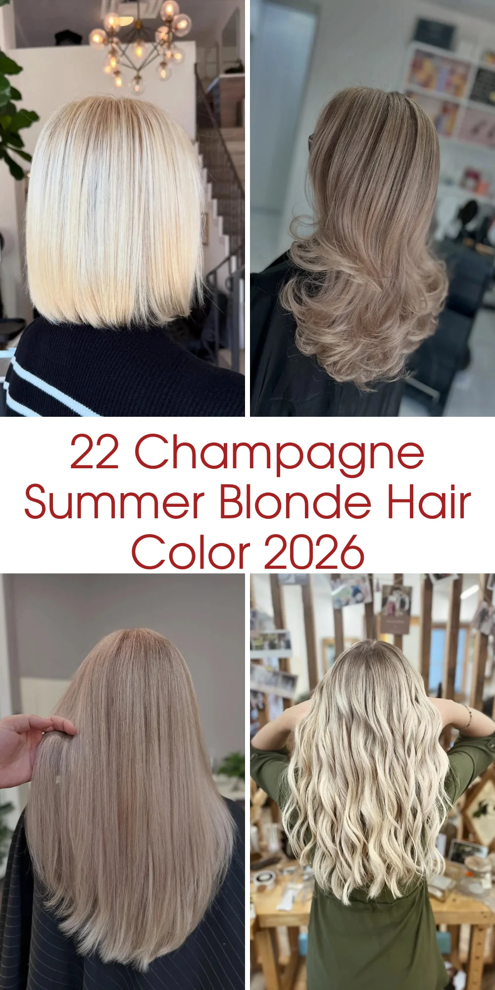 22 Champagne Summer Blonde Hair Color 2026 Ideas That Feel Soft, Expensive And Effortless