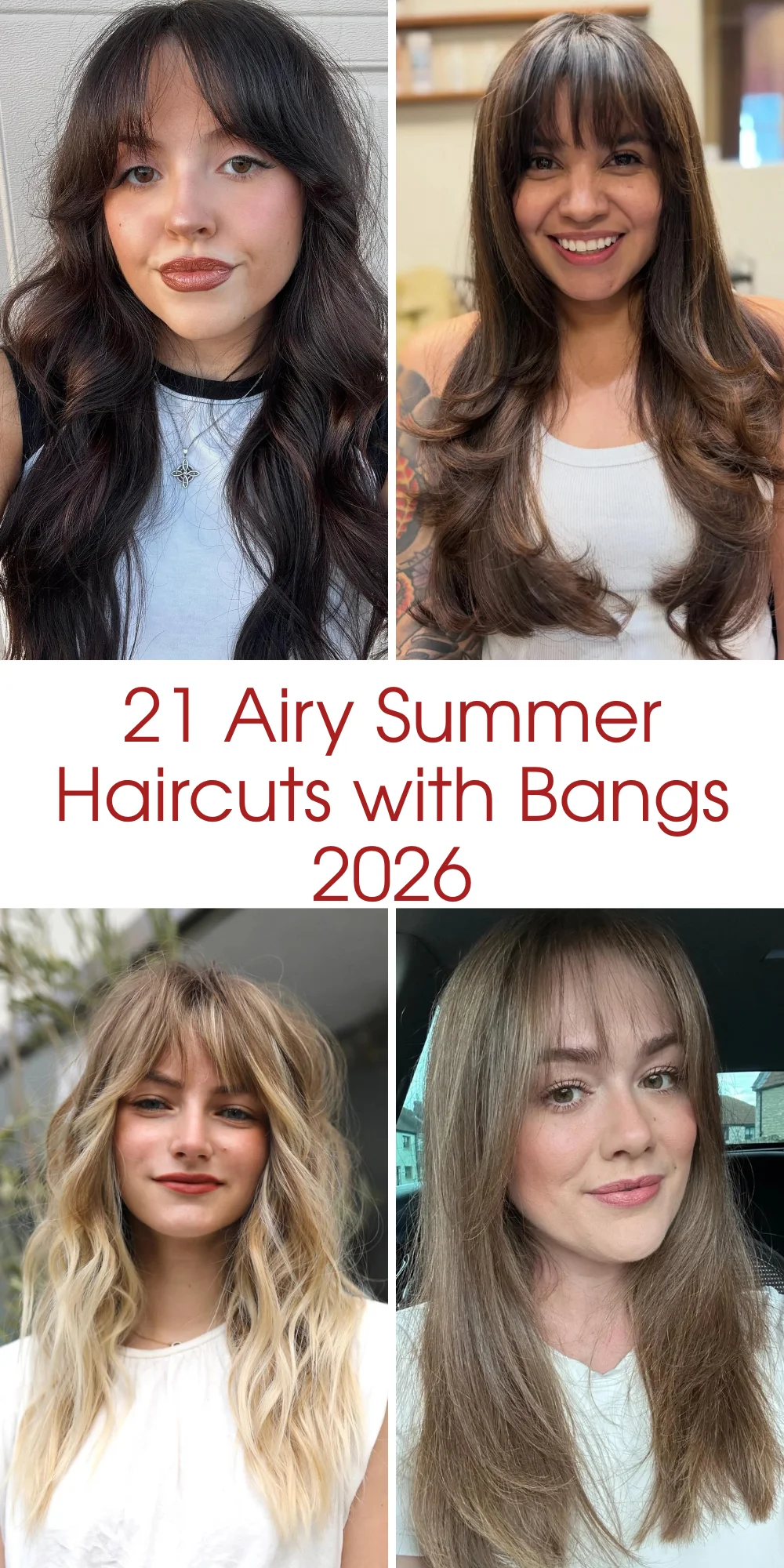 21 Airy Summer Haircuts With Bangs 2026 - Soft, Layered & Effortless Ideas