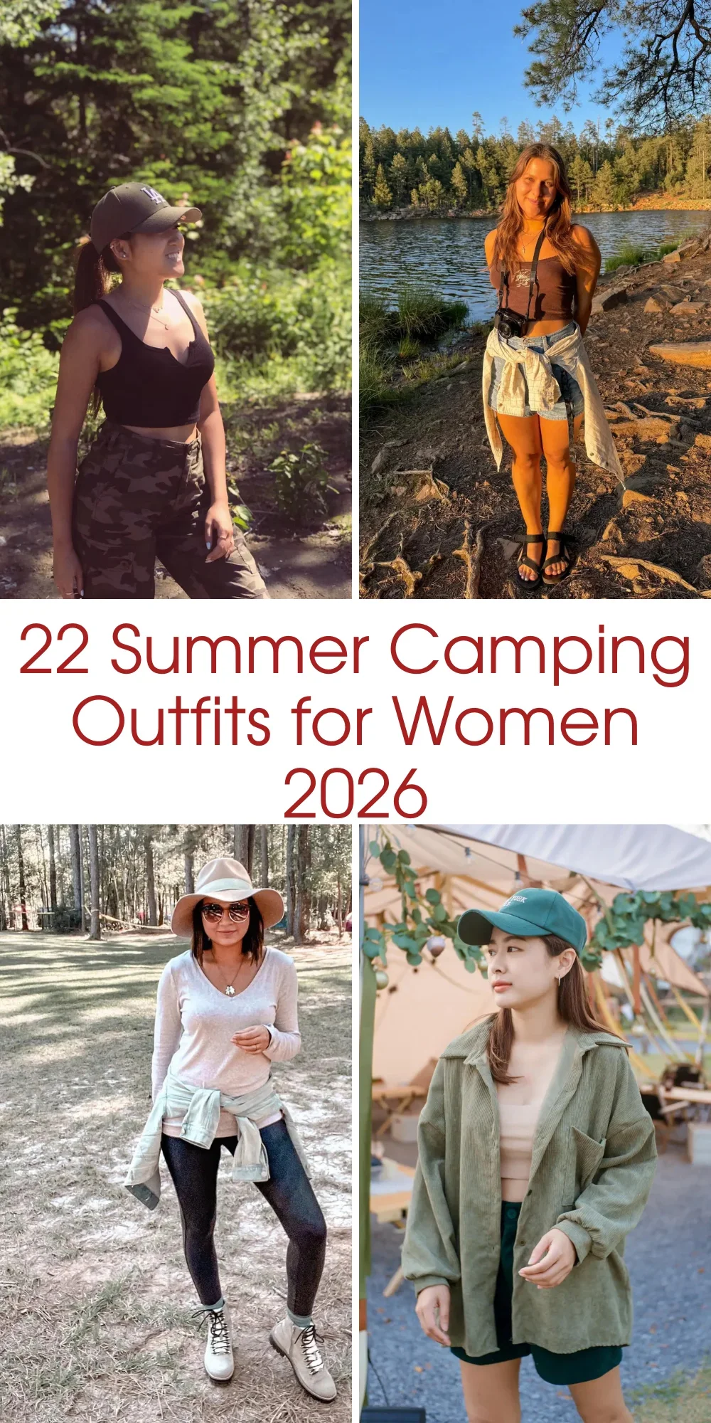 22 Summer Camping Outfits For Women 2026 - Cute, Casual And Outdoor Looks To Try