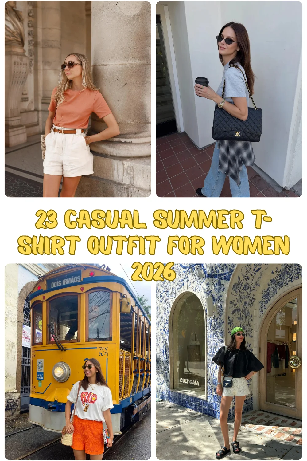 23 Casual Summer T-Shirt Outfit For Women 2026 Ideas That Actually Feel Stylish