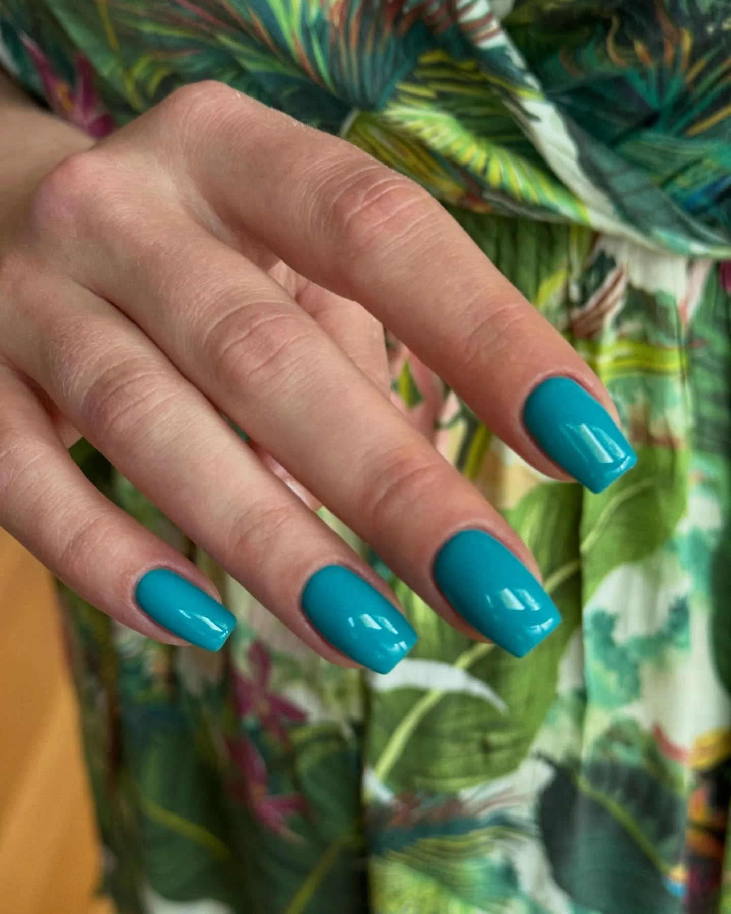 summer nails one color 2026 Tropical Turquoise For Endless Summer Days