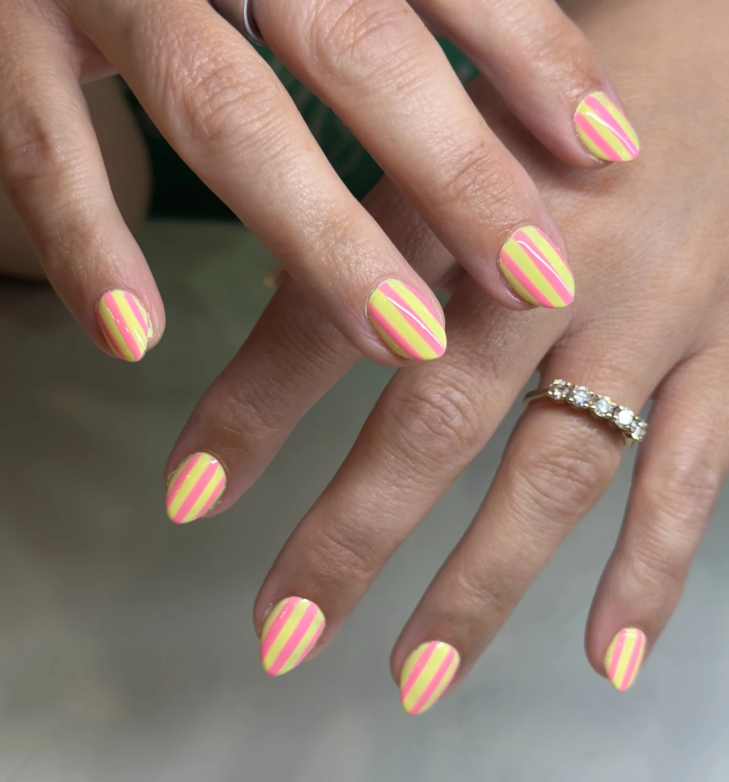 summer beach nails 2026 Neon Candy Stripe Nails For Playful Poolside Weekends