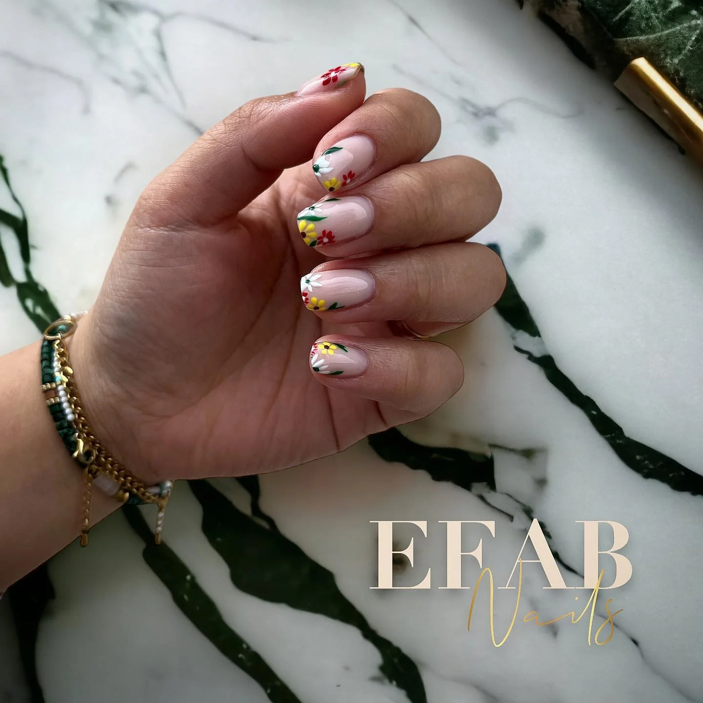 summer flower nails 2026 Delicate Wildflower Tips For Soft Everyday Summer Nails