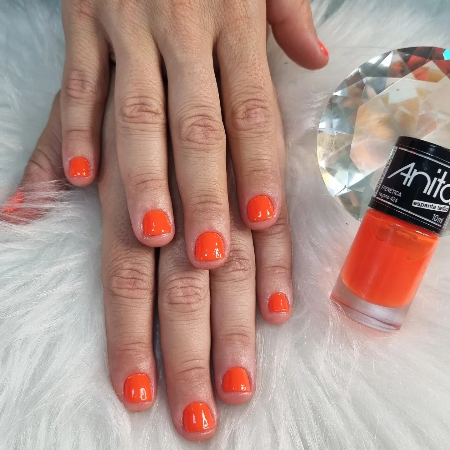 summer manicure color ideas 2026 Neon Tangerine Nails That Feel Like Peak July Energy