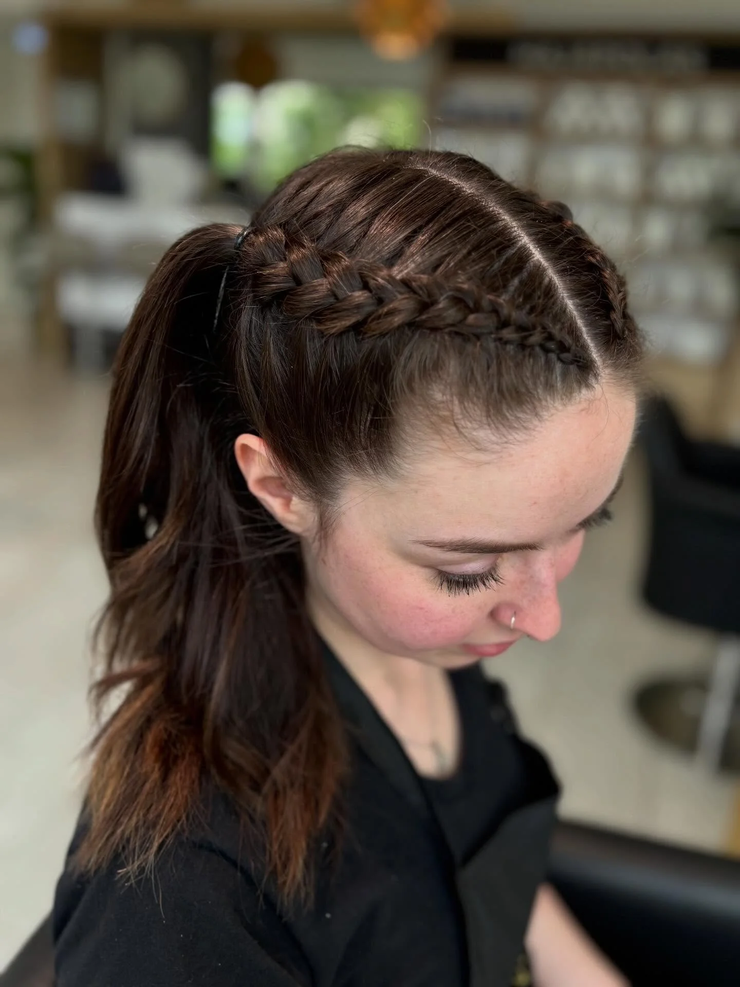 natural summer braids hairstyle 2026 Braided High Ponytail With Clean Girl Summer Energy