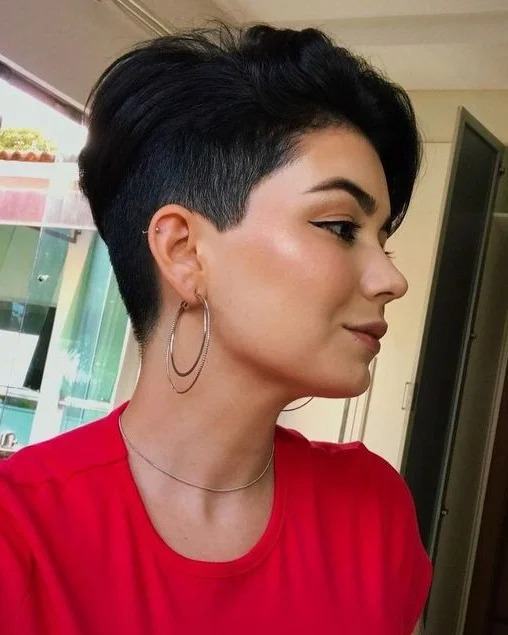 perfect summer haircut 2026 Edgy Pixie With Undercut And Volume