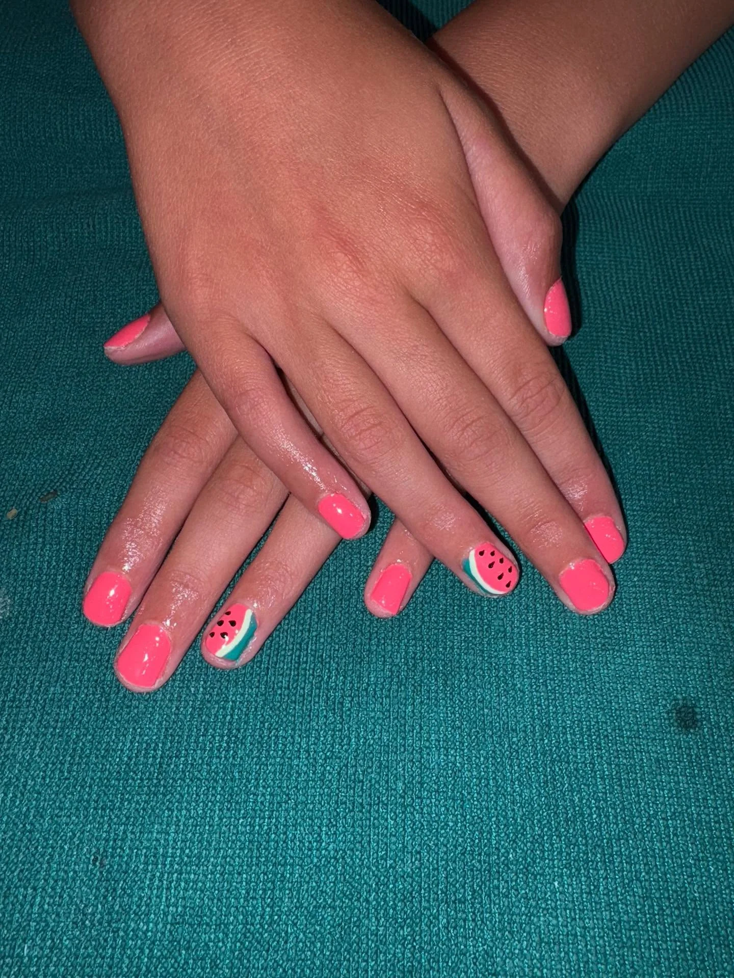 short summer nails 2026 Watermelon Candy Nails For Playful Summer Days