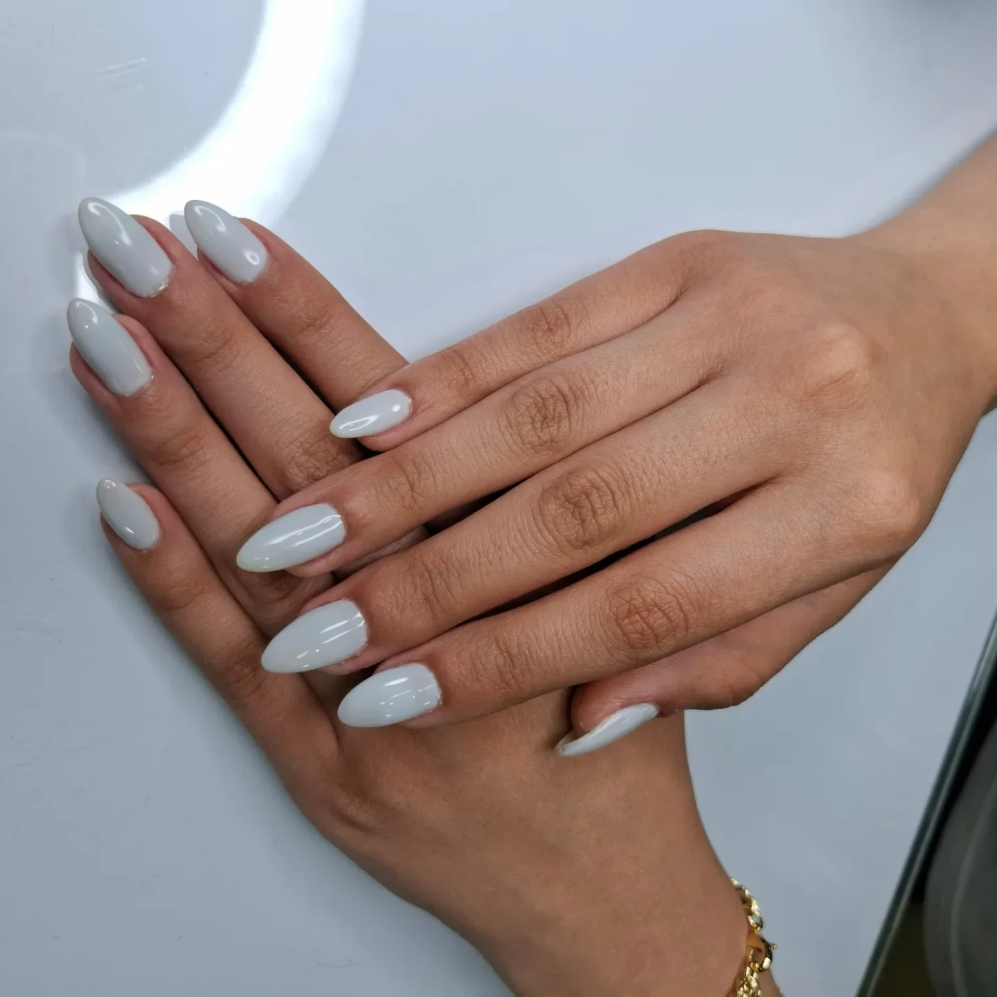 summer nails one color 2026 Soft Cloud Gray With Quiet Luxury Energy