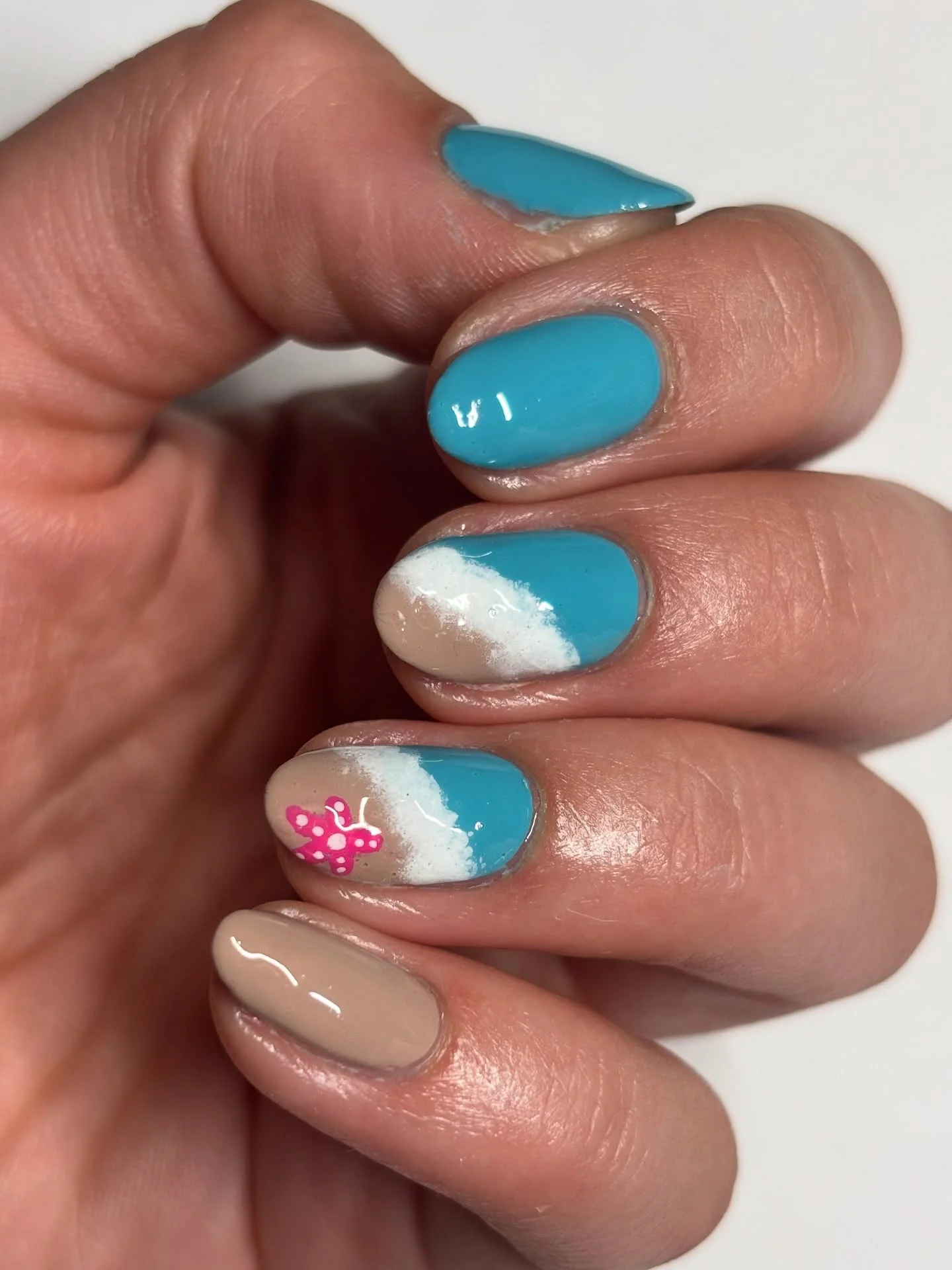 summer beach nails 2026 Ocean Wave Nails Inspired By Sandy Shorelines
