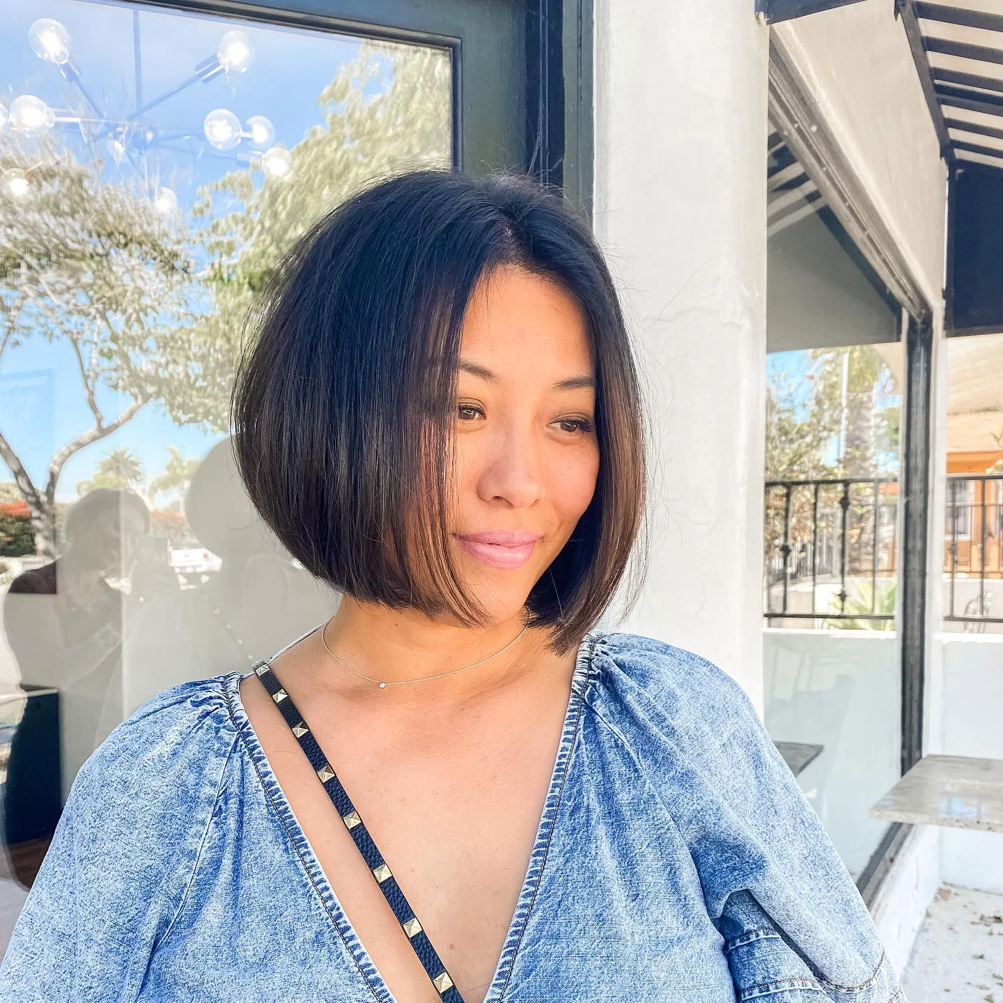 angled summer bob haircut 2026 Classic Rounded Bob With Modern Angled Balance