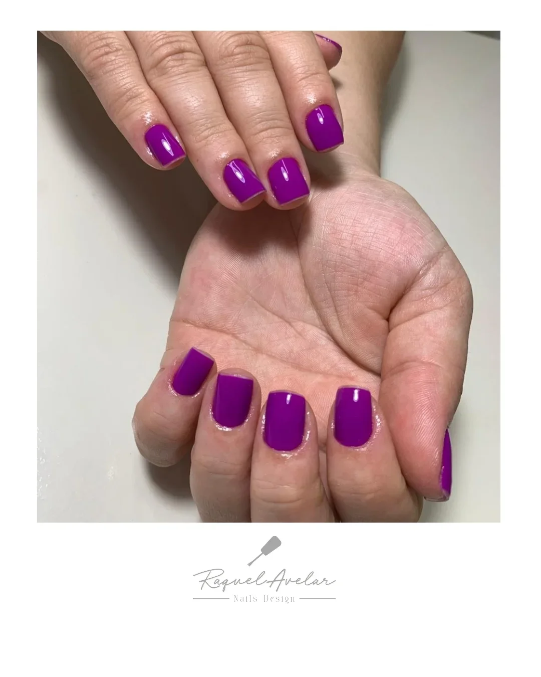 summer manicure color ideas 2026 Electric Violet Nails For Bold Summer Minimalism