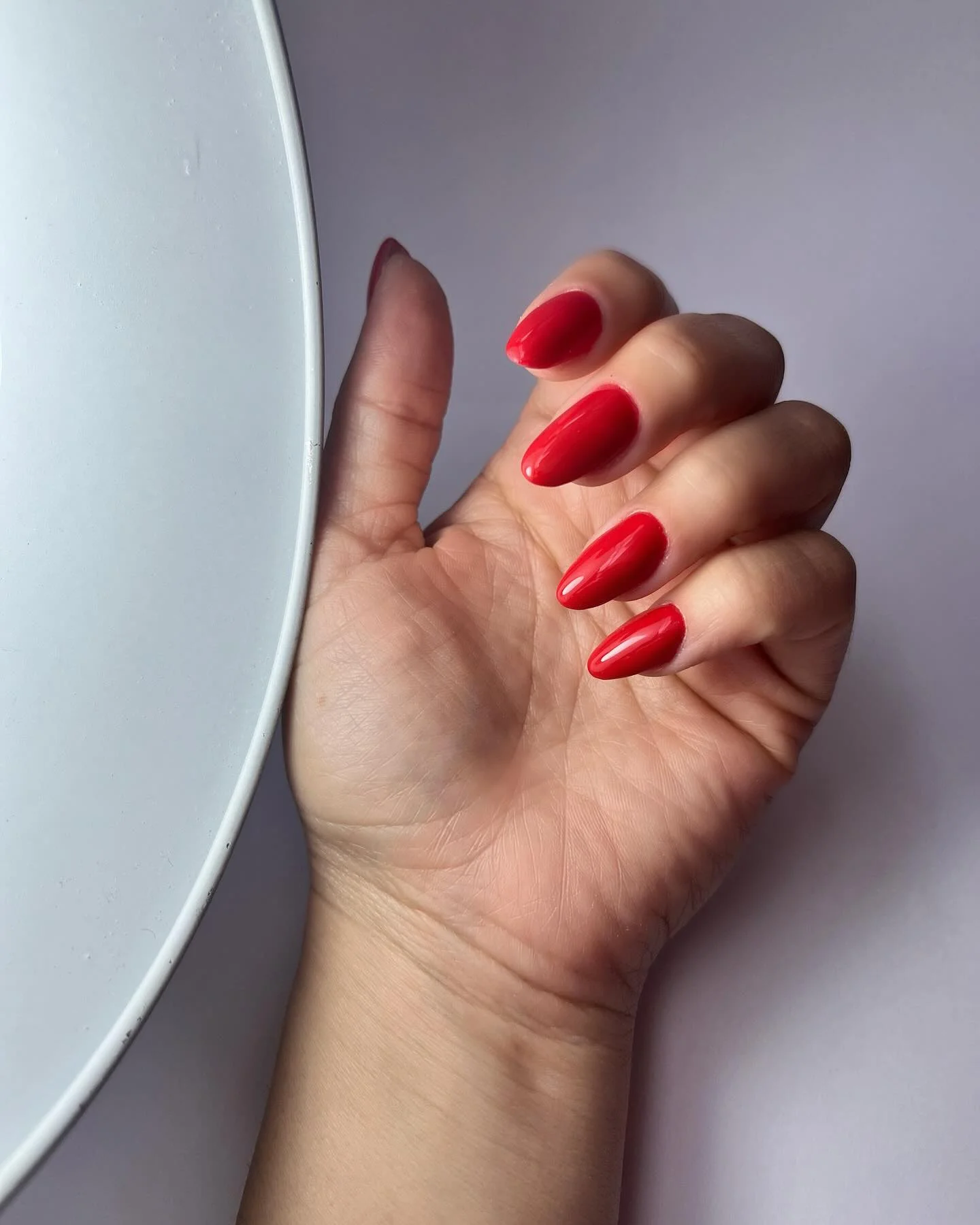 summer nails one color 2026 Glossy Cherry Red That Never Goes Out Of Style