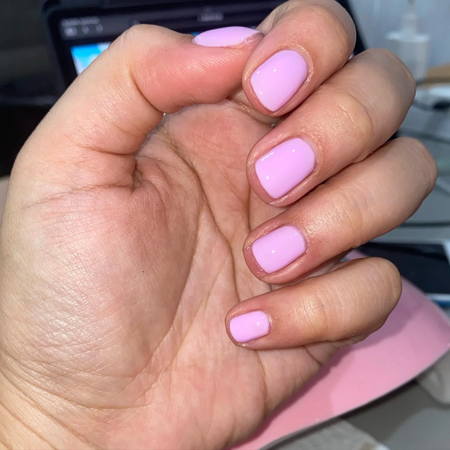 summer nails one color 2026 Soft Lavender Pink Nails For A Delicate Summer Mood