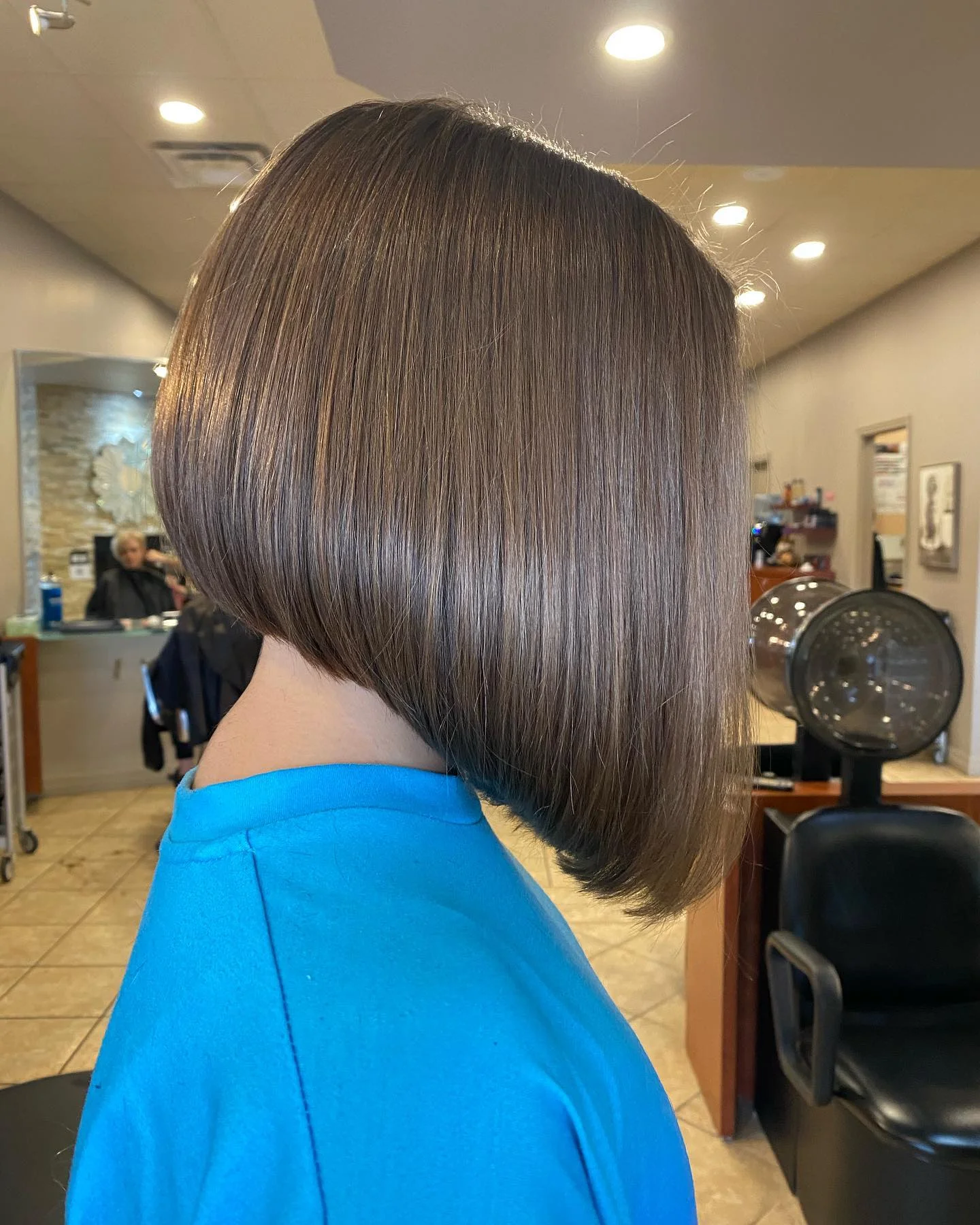 angled summer bob haircut 2026 Classic Rounded Angle With Dense Silhouette