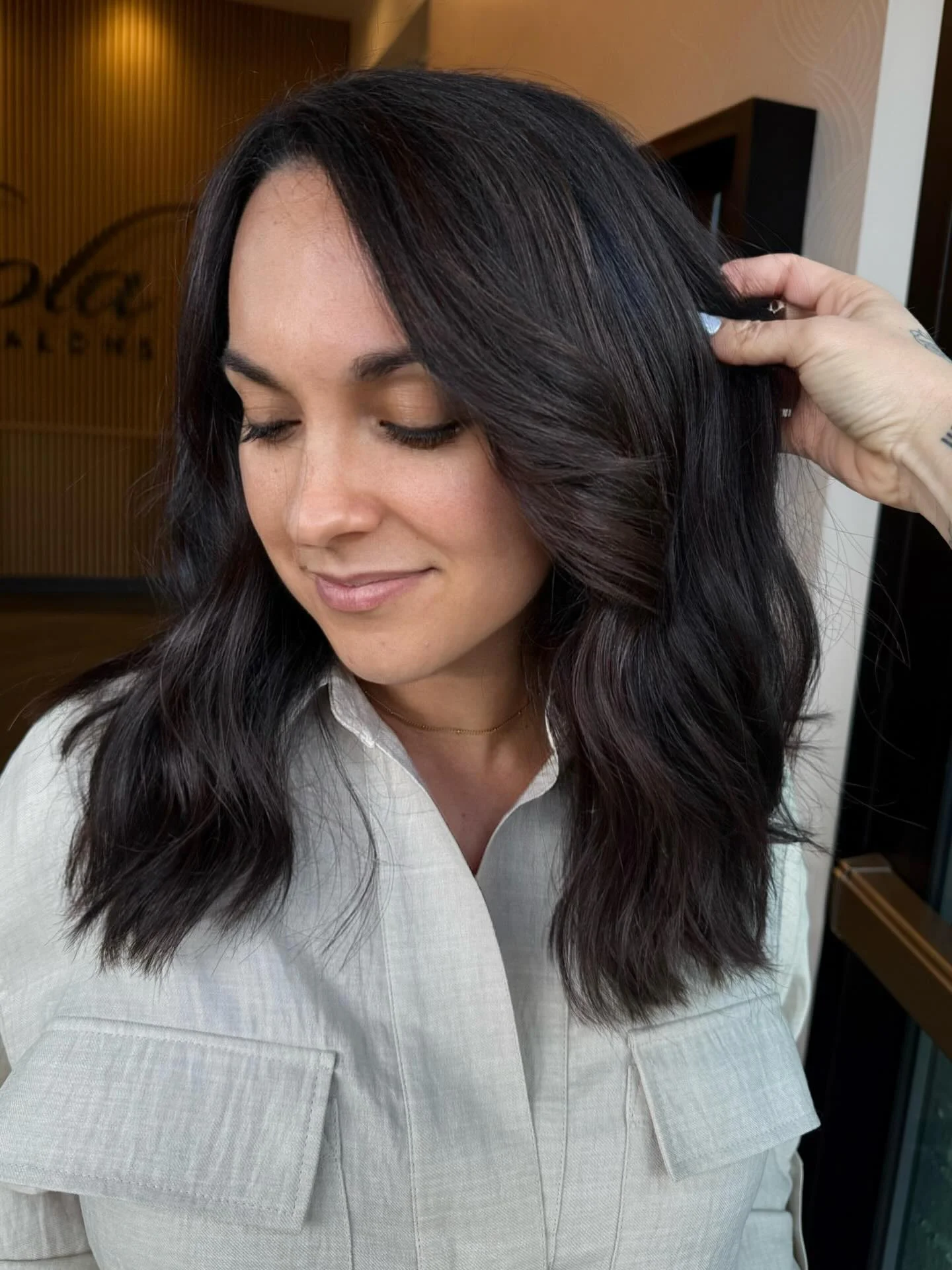 modern summer espresso brunette hair color 2026 Soft Espresso Waves With Natural Coffee Undertones