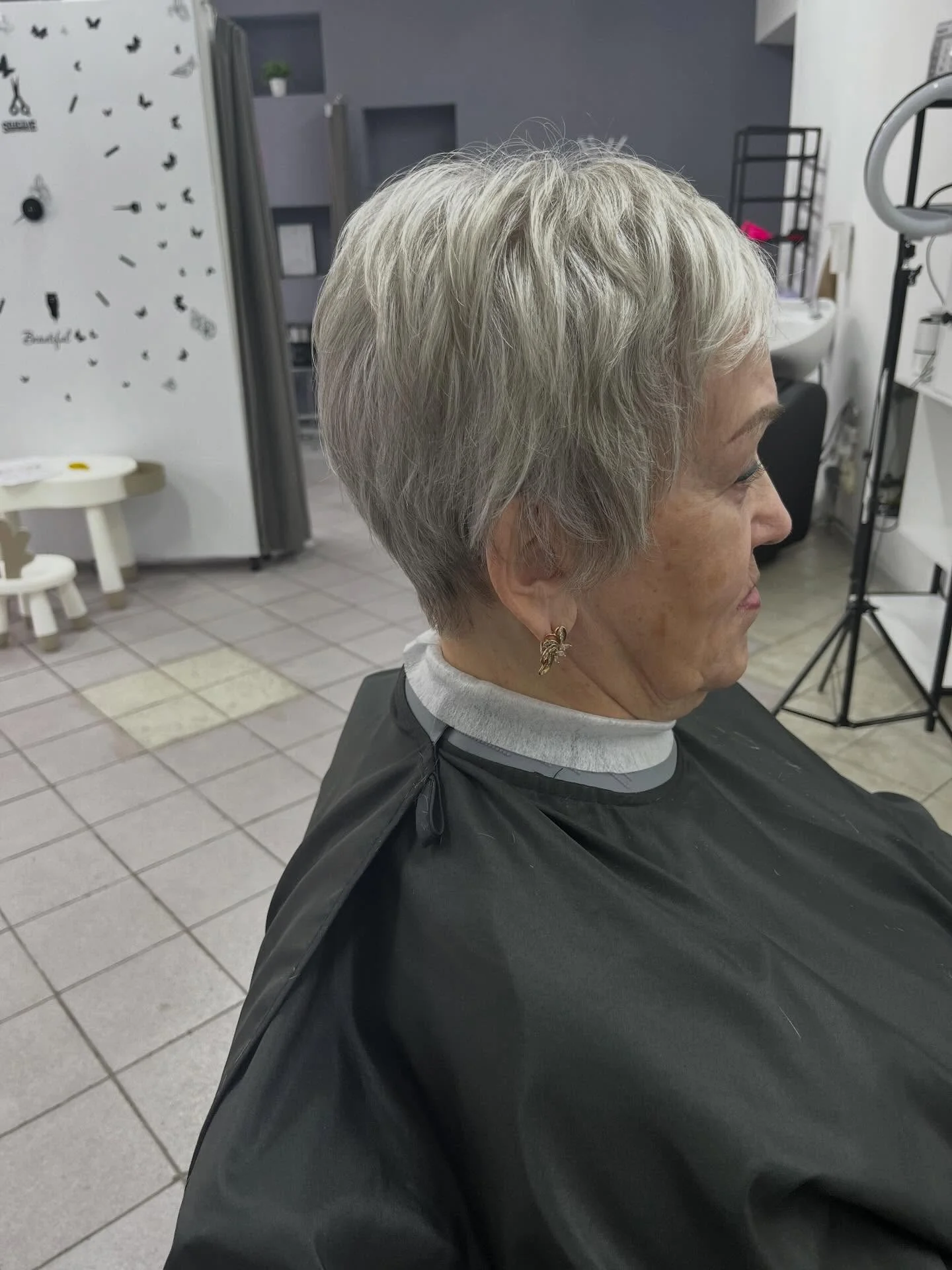 stylish summer haircuts for women over 60 2026 Textured Short Crop With Natural Lift