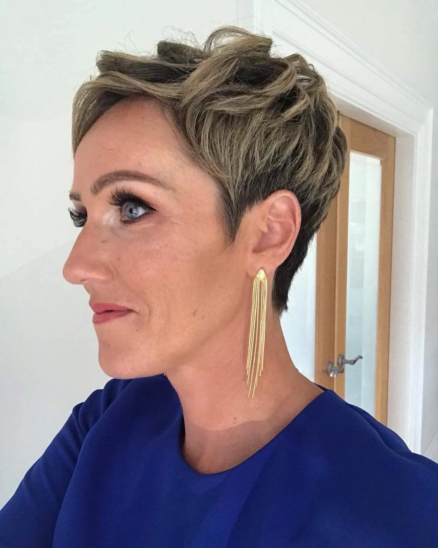 best summer short hairstyles 2026 Choppy Espresso Pixie With Dimensional Layers