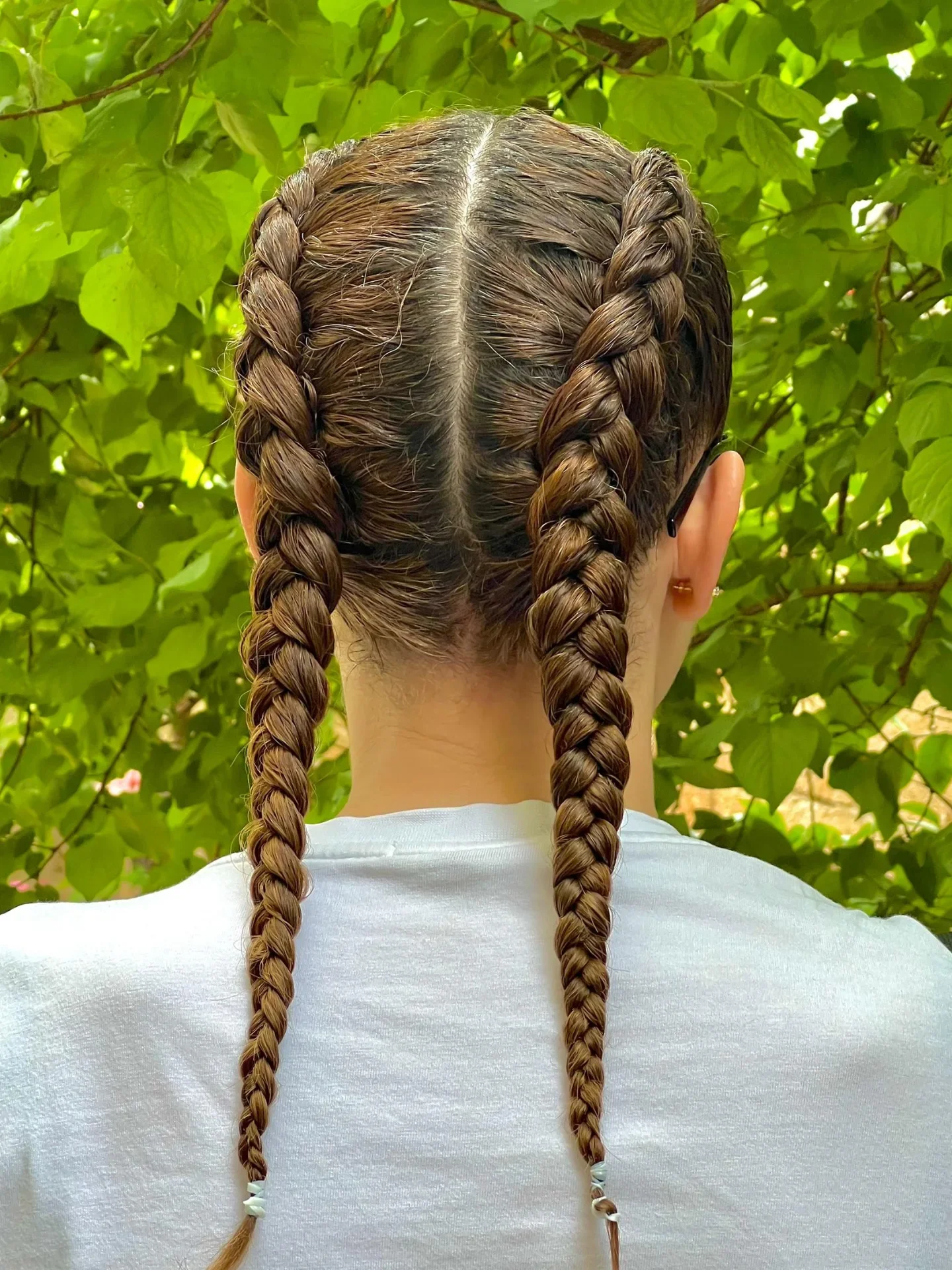 natural summer braids hairstyle 2026 Clean Double Dutch Braids With Athletic Summer Energy