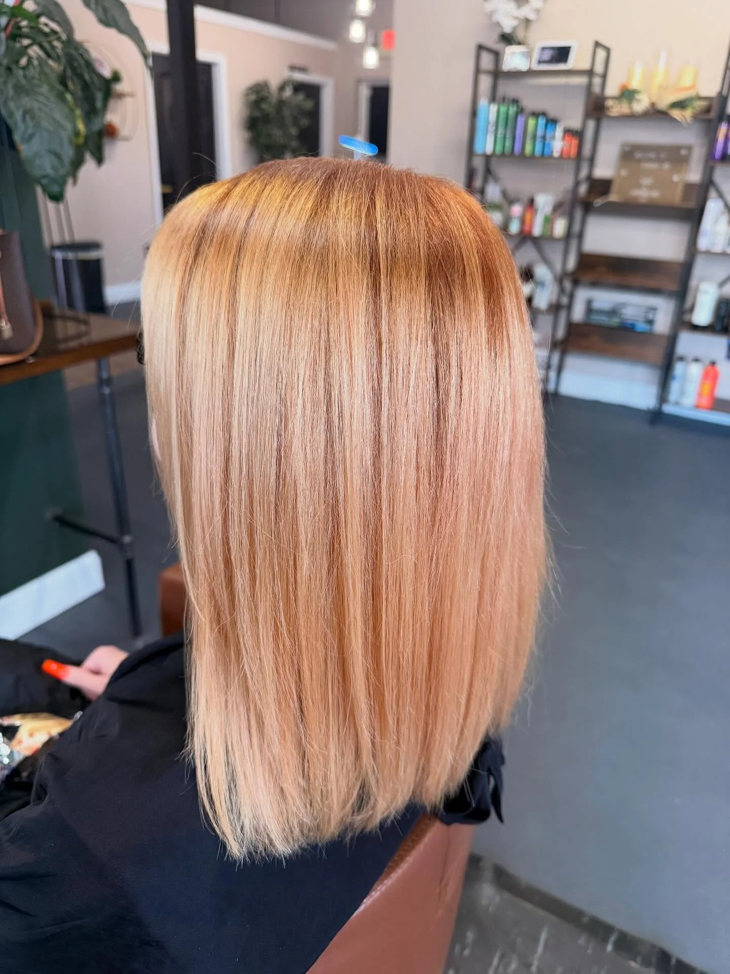 lived-in summer strawberry blonde hair color 2026 Silky Straight Strawberry Blonde Melt