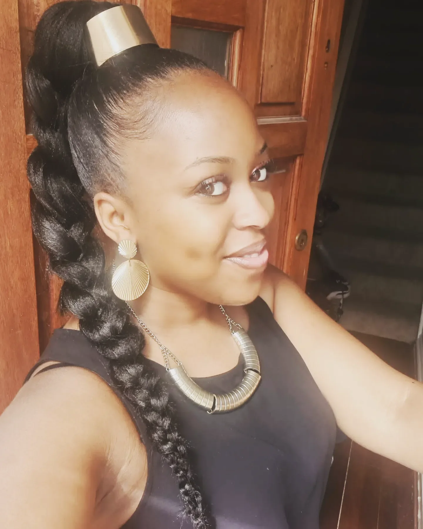 regal summer hairstyle black women 2026 Sculpted Bubble Braid Ponytail