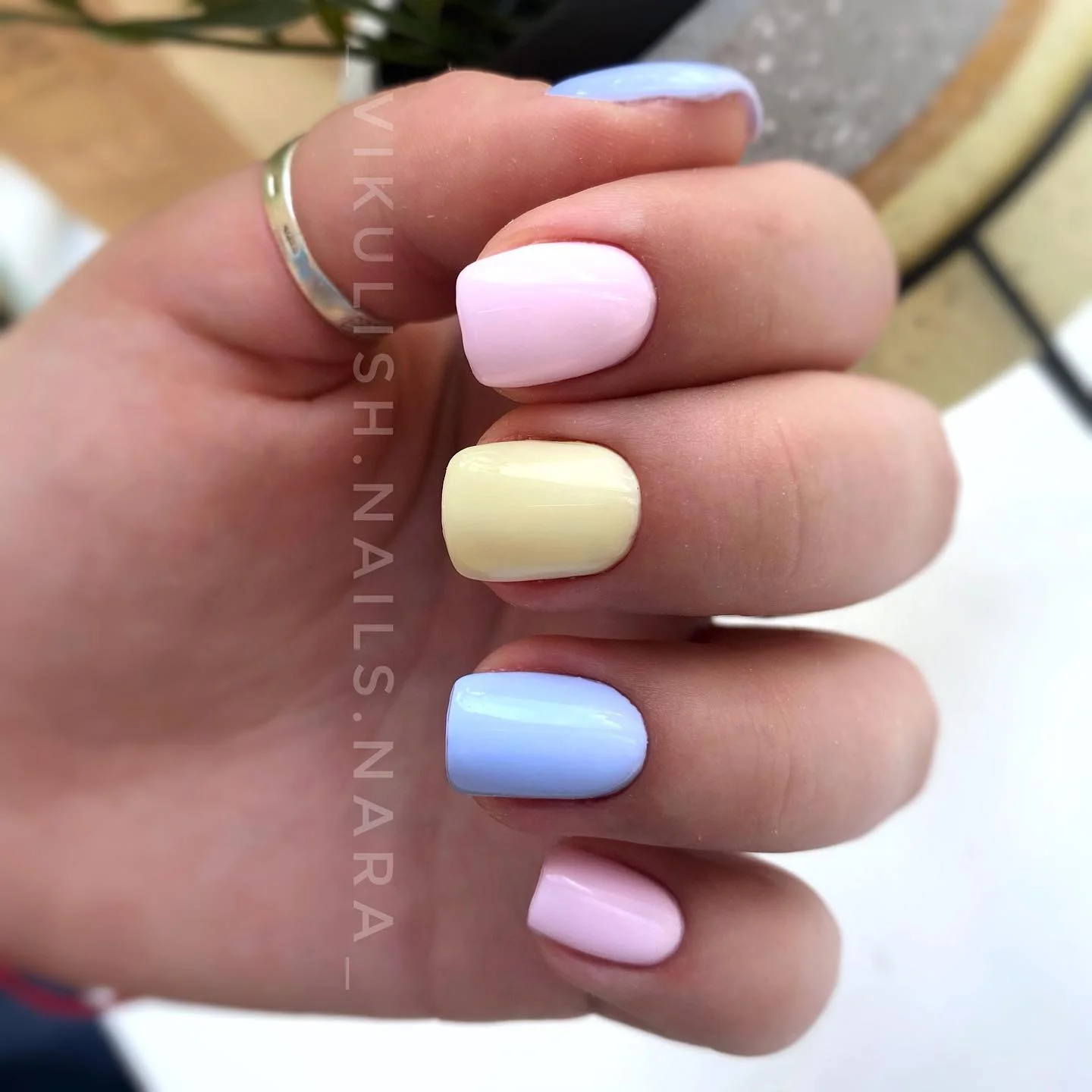 summer nail colors 2026 Pastel Sorbet Nails That Feel Light As Air