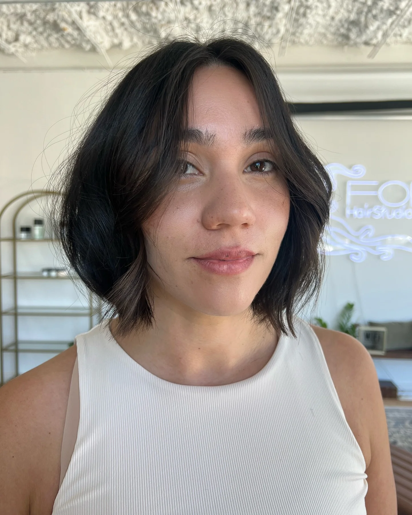 perfect summer haircut 2026 Soft Wavy French Bob With Natural Texture