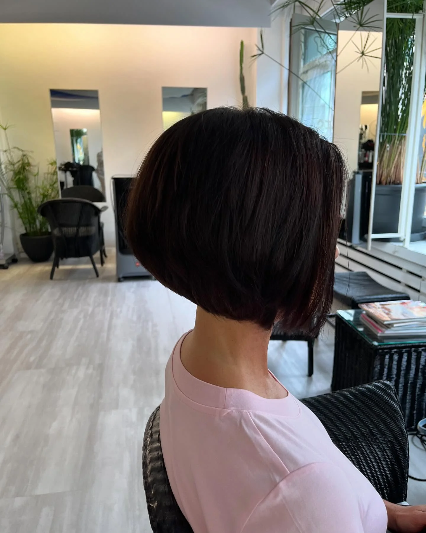 sophisticated summer haircuts for women over 40 2026 Precision Rounded Short Bob With Clean Nape