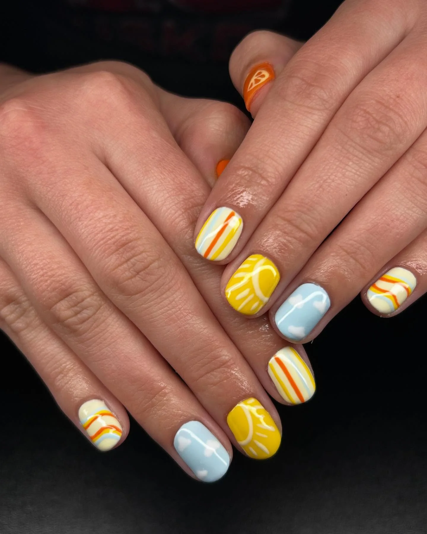 summer beach nails 2026 Retro Sunshine Nails With Vintage Beach Energy