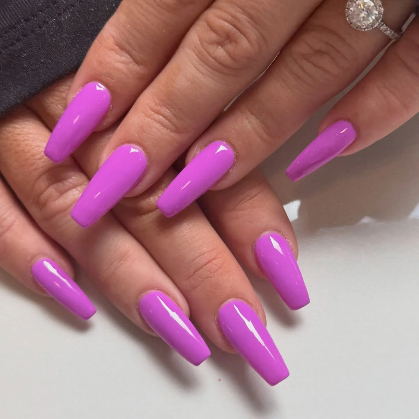 summer nails one color 2026 Vivid Orchid Pink Nails For Maximum Summer Confidence