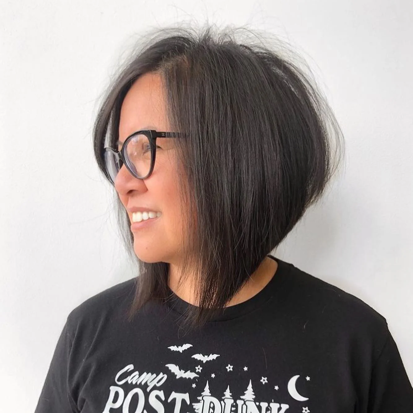 angled summer bob haircut 2026 Soft Black Angle With Light Texture And Everyday Ease