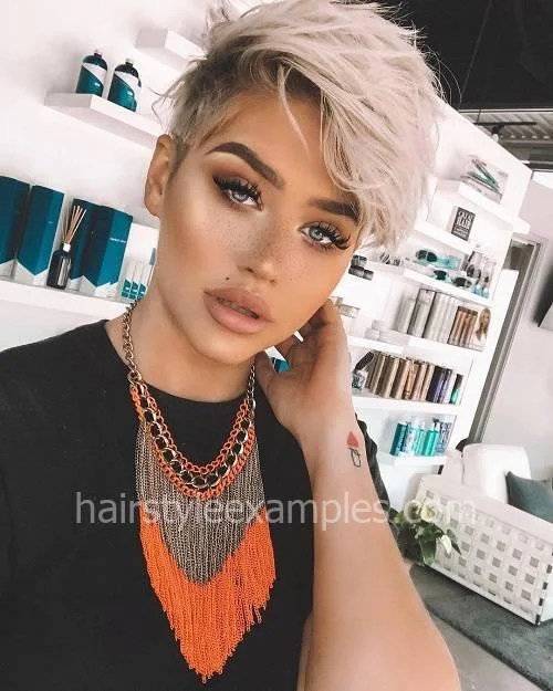 best summer short hairstyles 2026 Platinum Tousled Pixie With Cool-Girl Energy