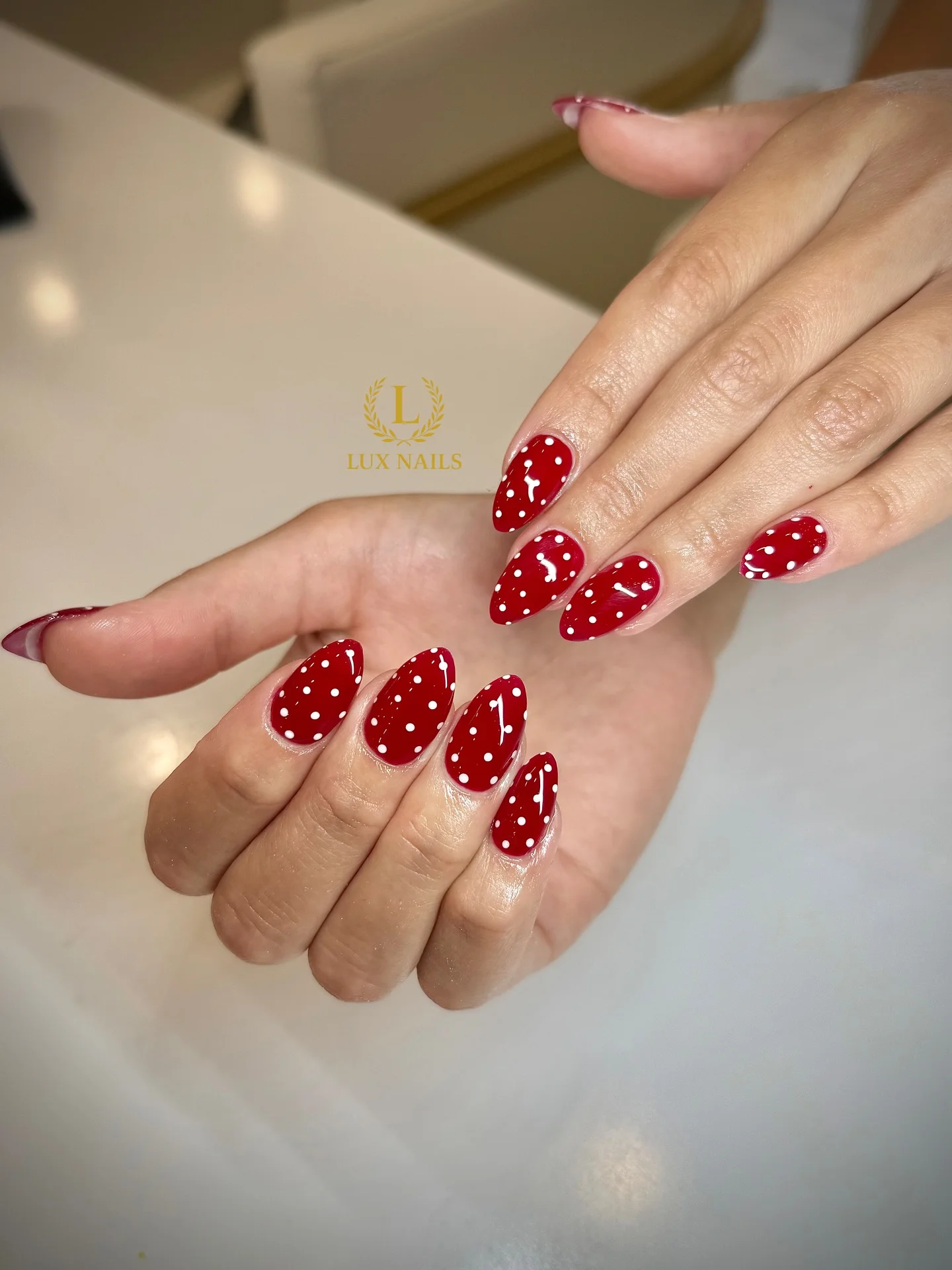 polka dot summer nails 2026 Classic Red Polka Dot Nails That Never Stop Looking Chic