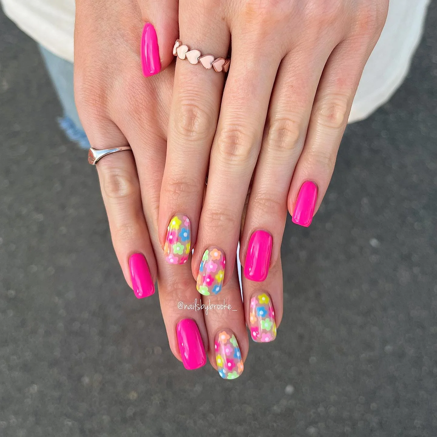 summer flower nails 2026 Bold Candy Floral Nails With Y2K Vacation Vibes