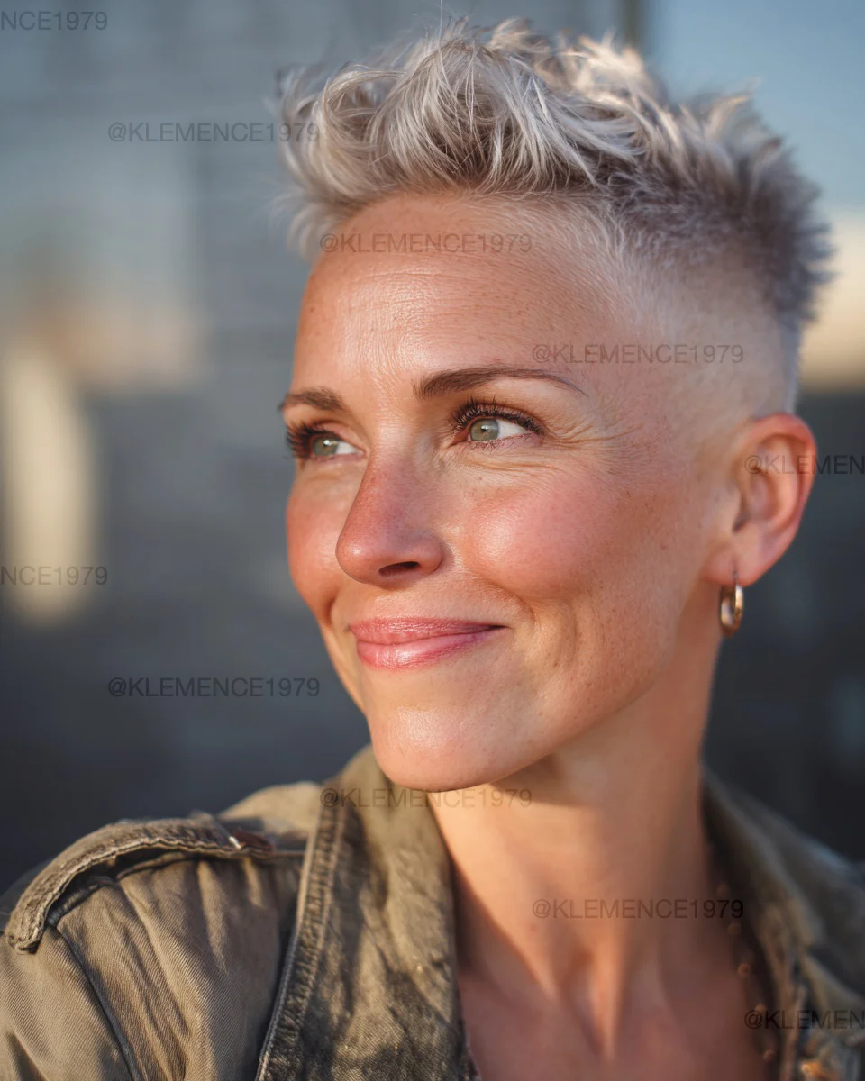 best summer short hairstyles 2026 Edgy Blonde Buzz Pixie With Summer Confidence