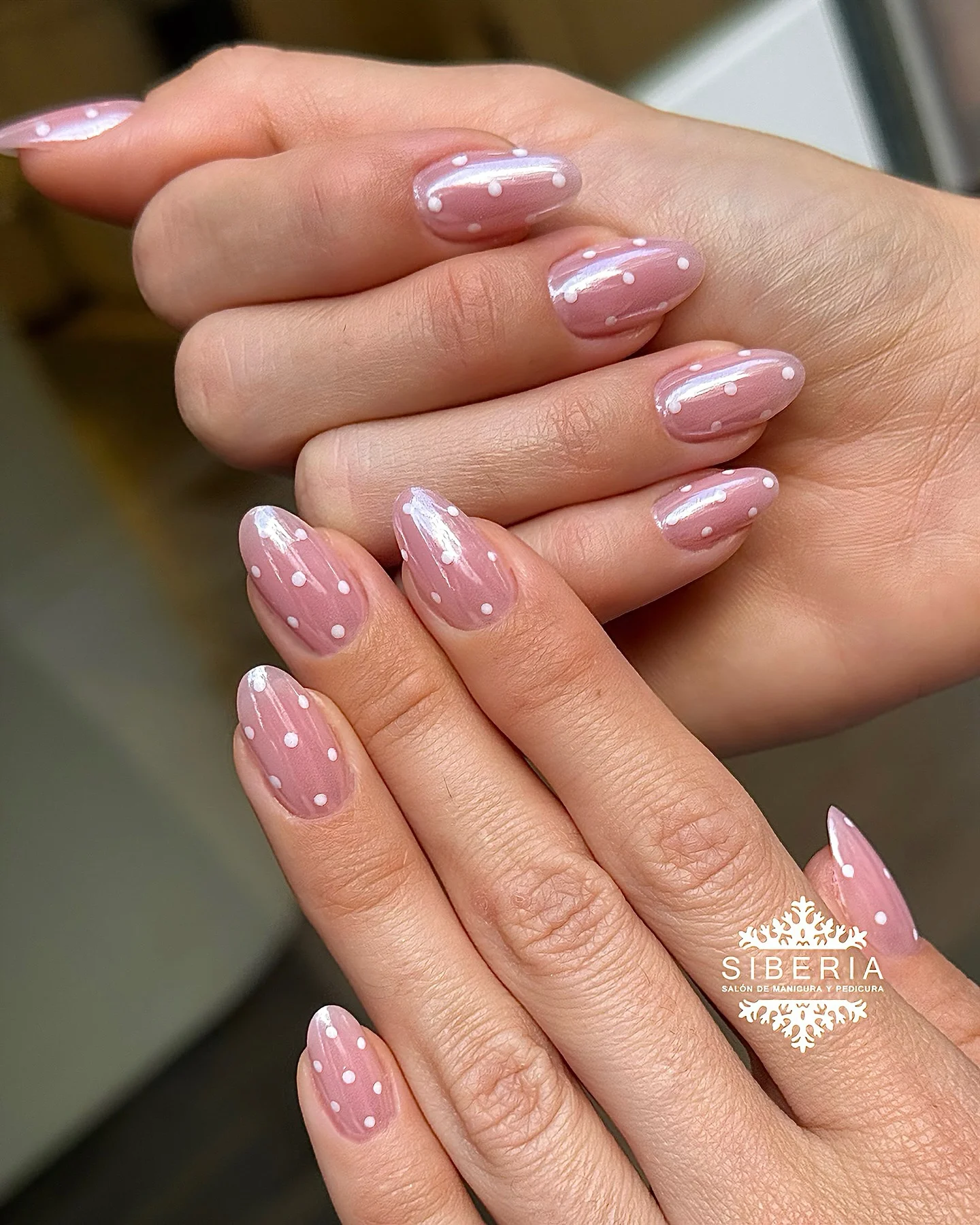 polka dot summer nails 2026 Minimal Rosy Nude Dots For Clean Girl Summer