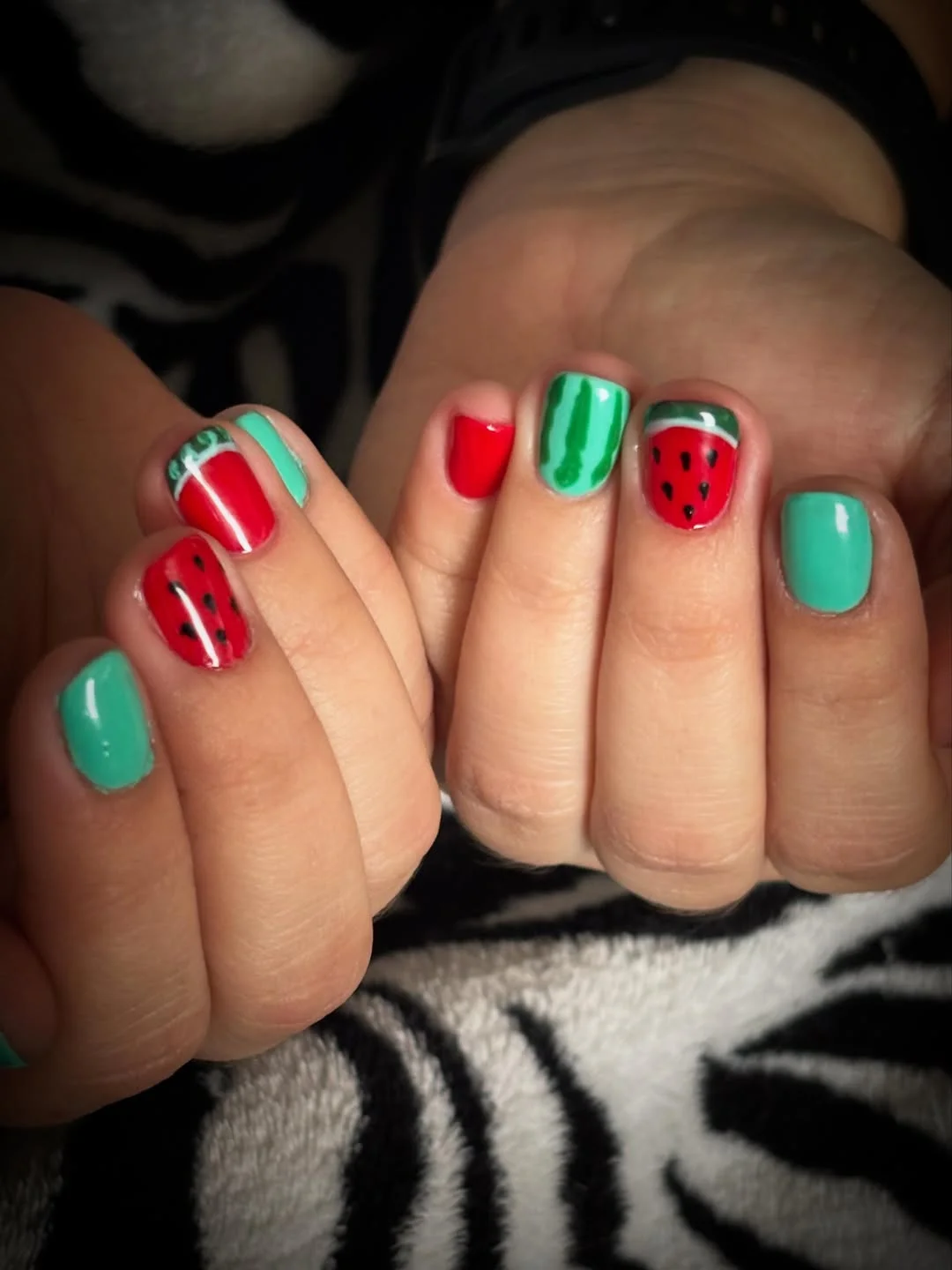 summer nail inspo 2026 Juicy Watermelon Nails For Peak Vacation Energy