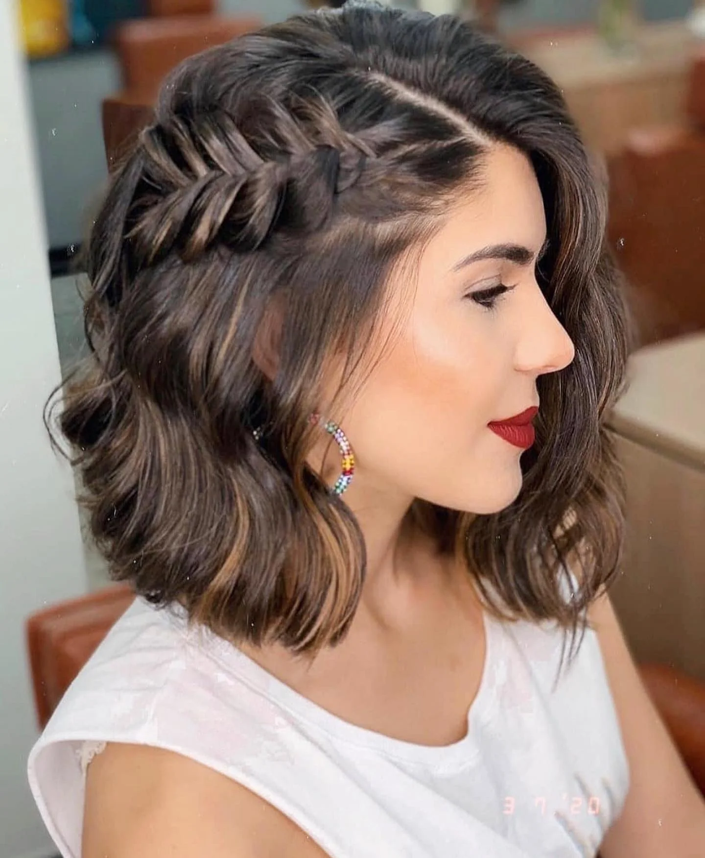 best summer short hairstyles 2026 Soft Braided Bob With Effortless Summer Texture