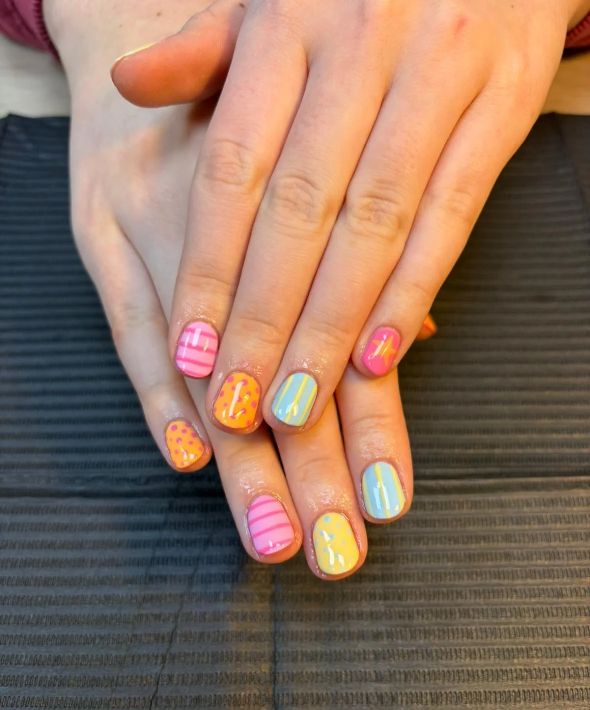 bright summer nails 2026 Playful Pastel Mixes That Feel Like Summer Vacation