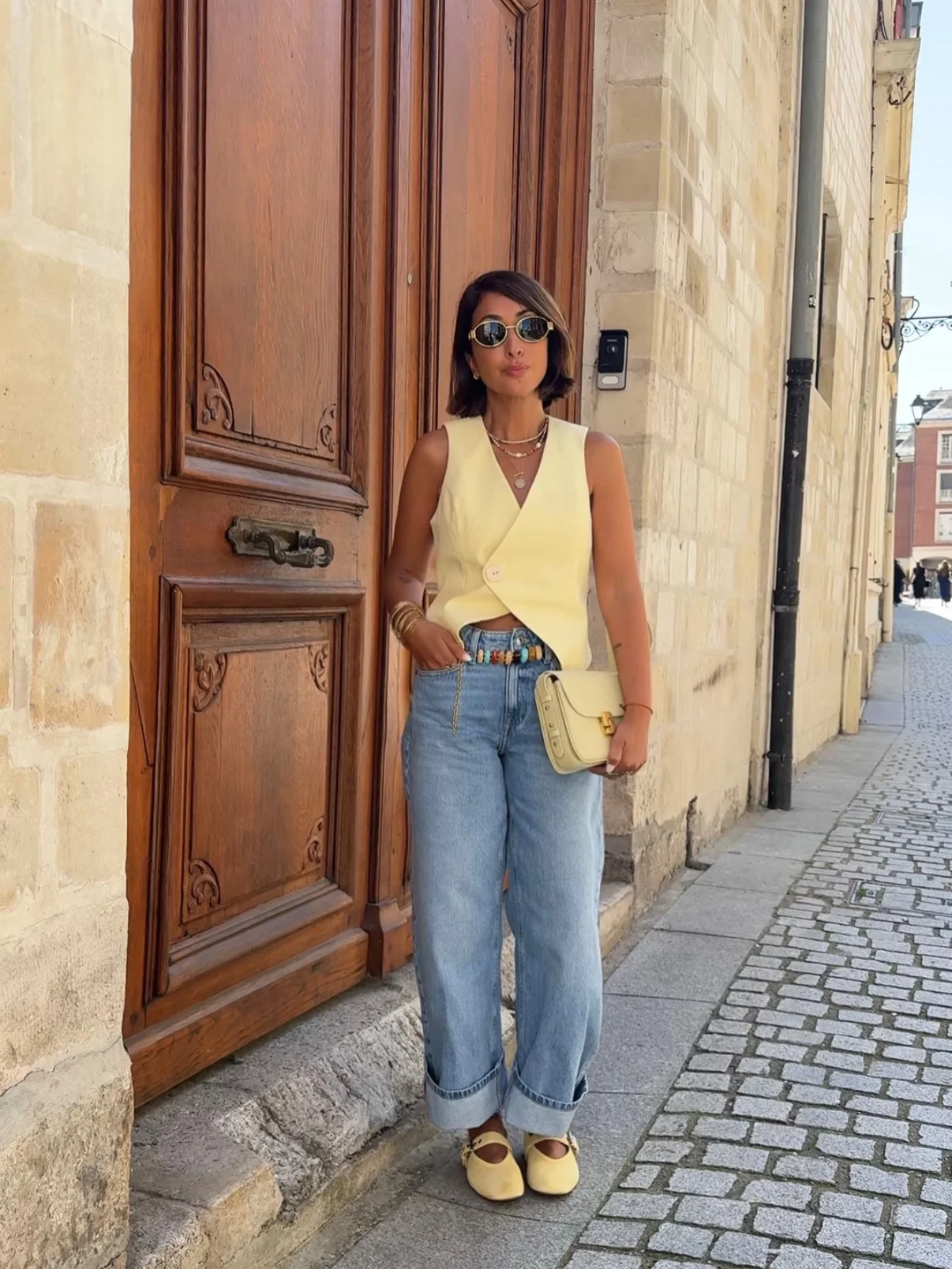 june outfits ideas 2026 Butter Yellow Layers And Relaxed Denim Energy
