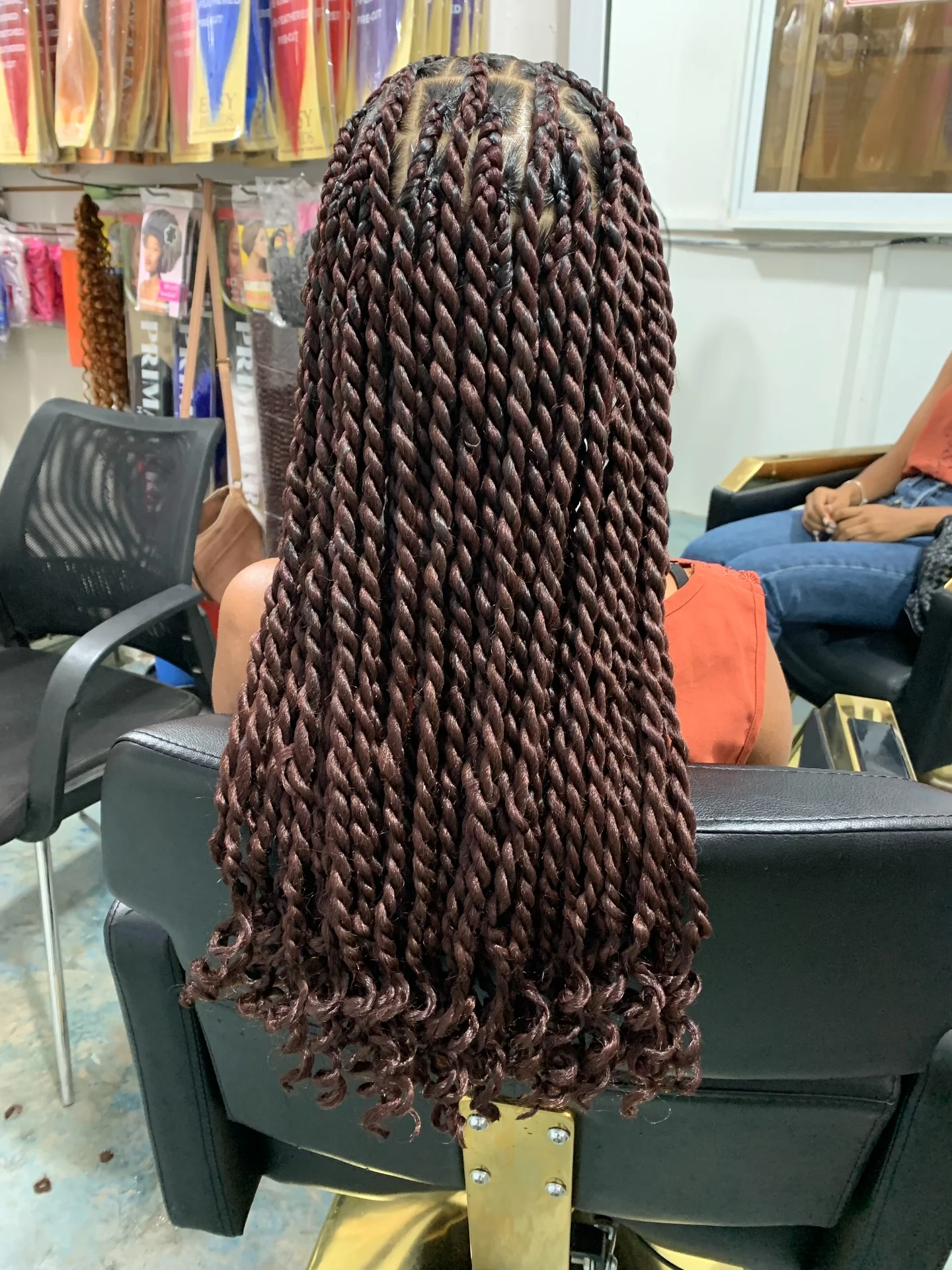 regal summer hairstyle black women 2026 Chocolate Rope Twists With Soft Curled Ends