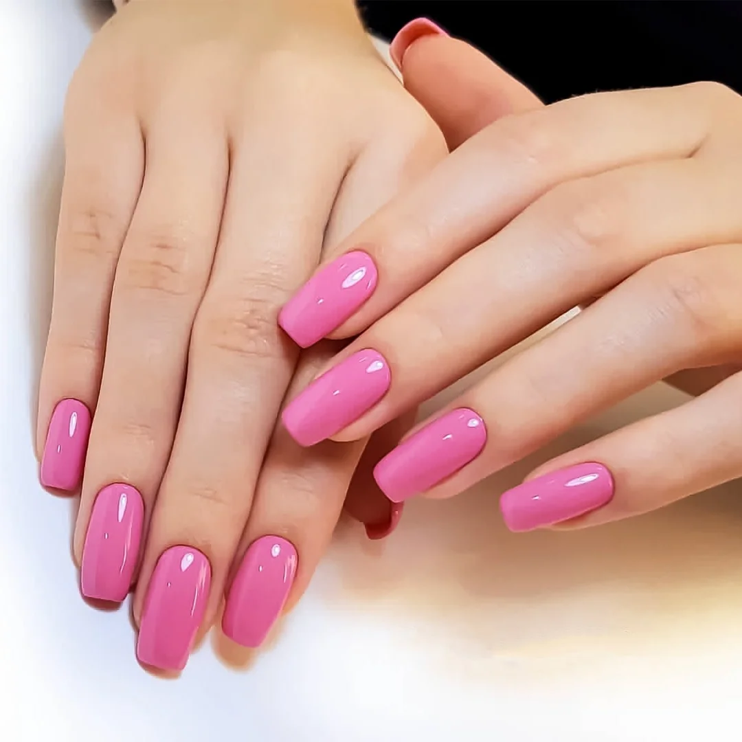 summer nail colors 2026 Bubblegum Gloss Nails For Hot Girl Summer Energy