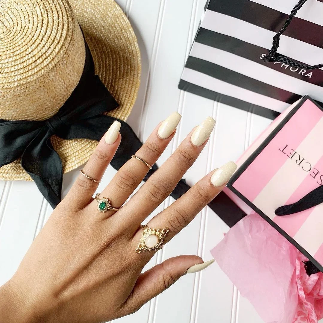 summer nails one color 2026 Vanilla Glow Nails For Effortless Summer Elegance
