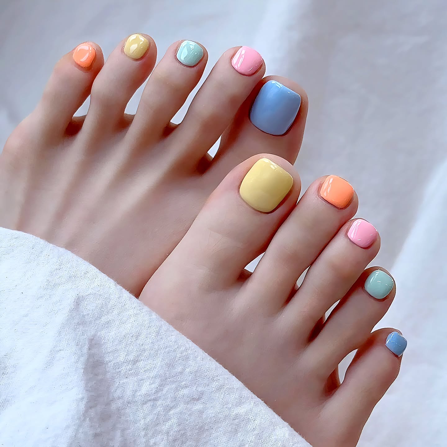 summer pedicure colors 2026 Pastel Sorbet Shades That Feel Like A Summer Weekend