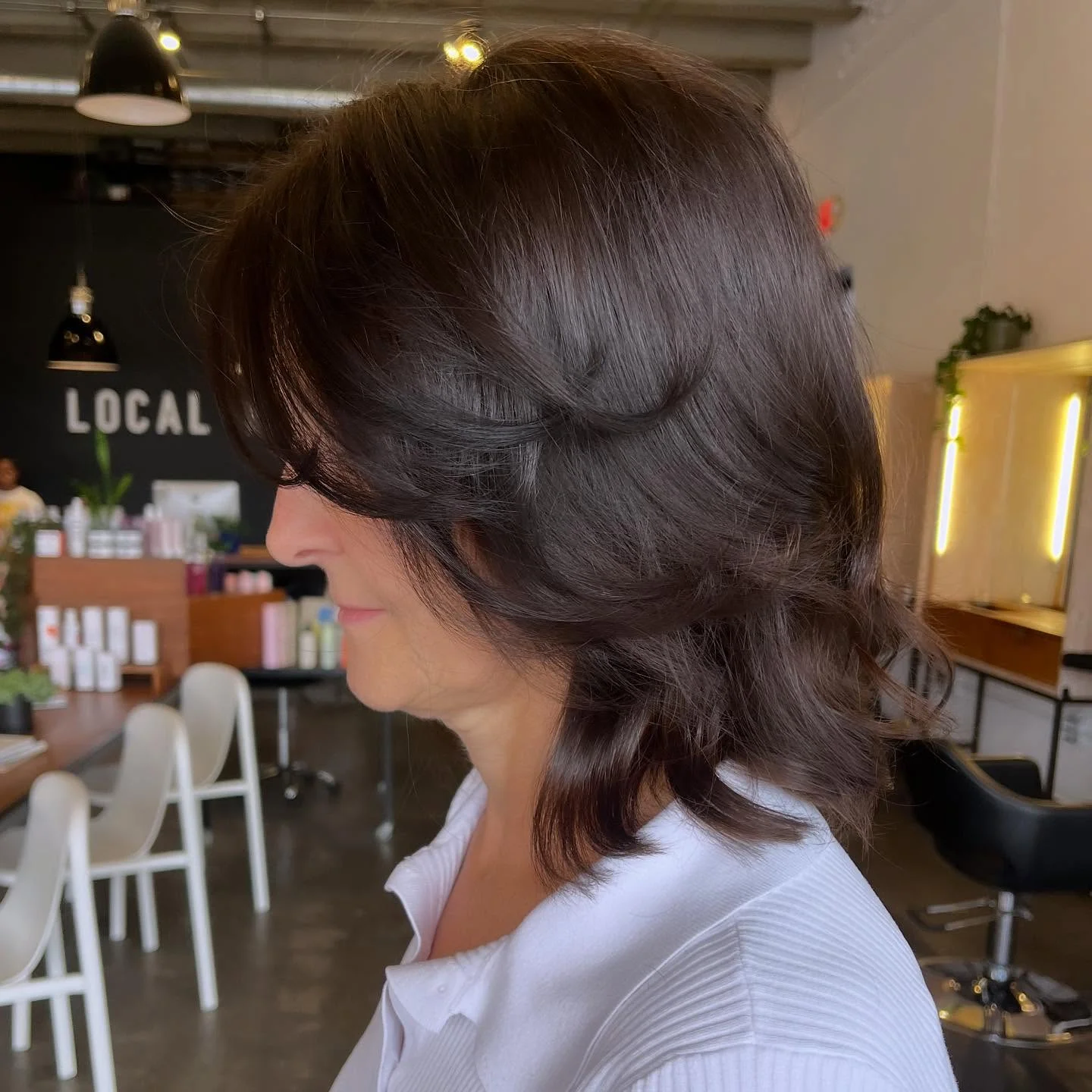 stylish summer haircuts for women over 60 2026 Soft Layered Shag With Movement And Ease