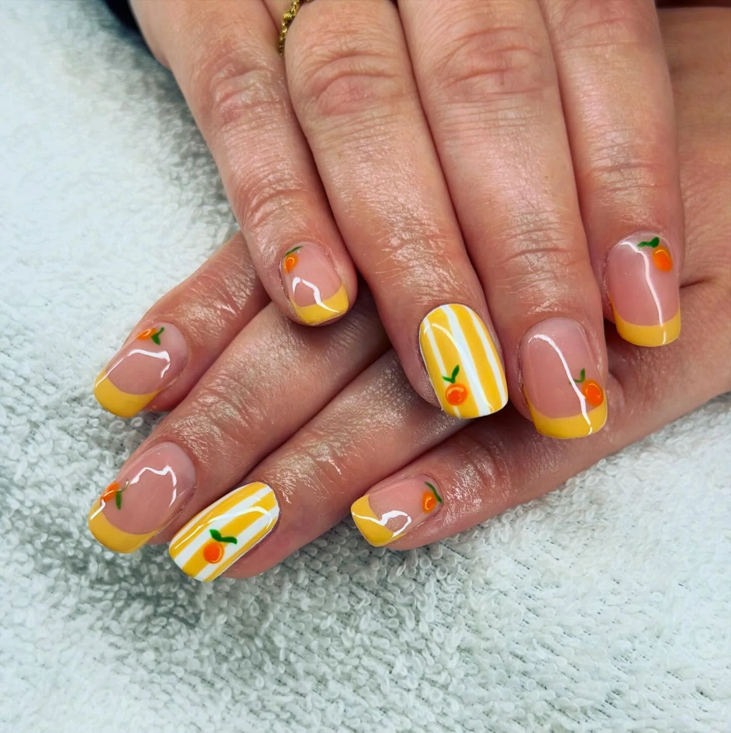 summer nail inspo 2026 Sunny Citrus French Tips That Feel Like Vacation Energy